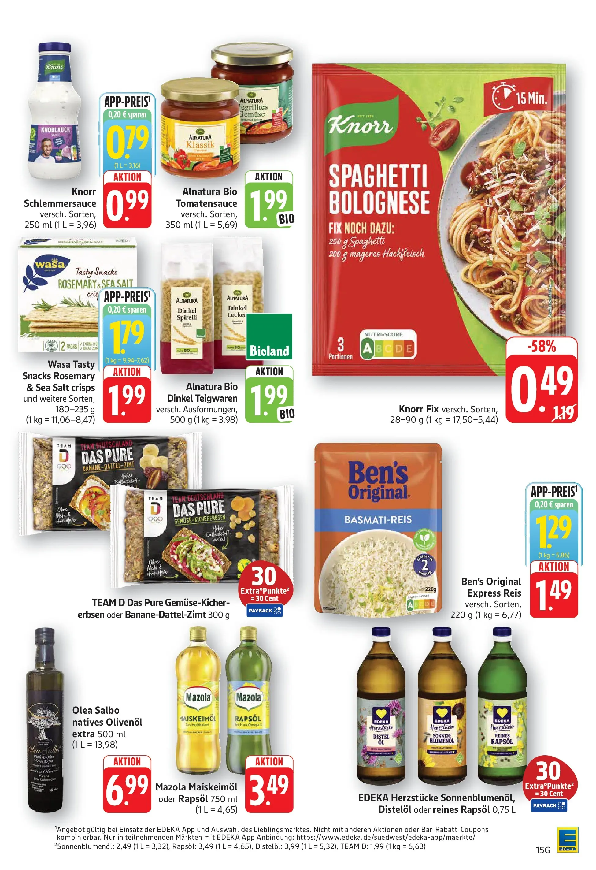 Edeka prospekt Geislingen (ab 20.07.2026) » Angebote Online | Seite: 15 | Produkte: Ofen, Basmatireis, Knorr, Hackfleisch
