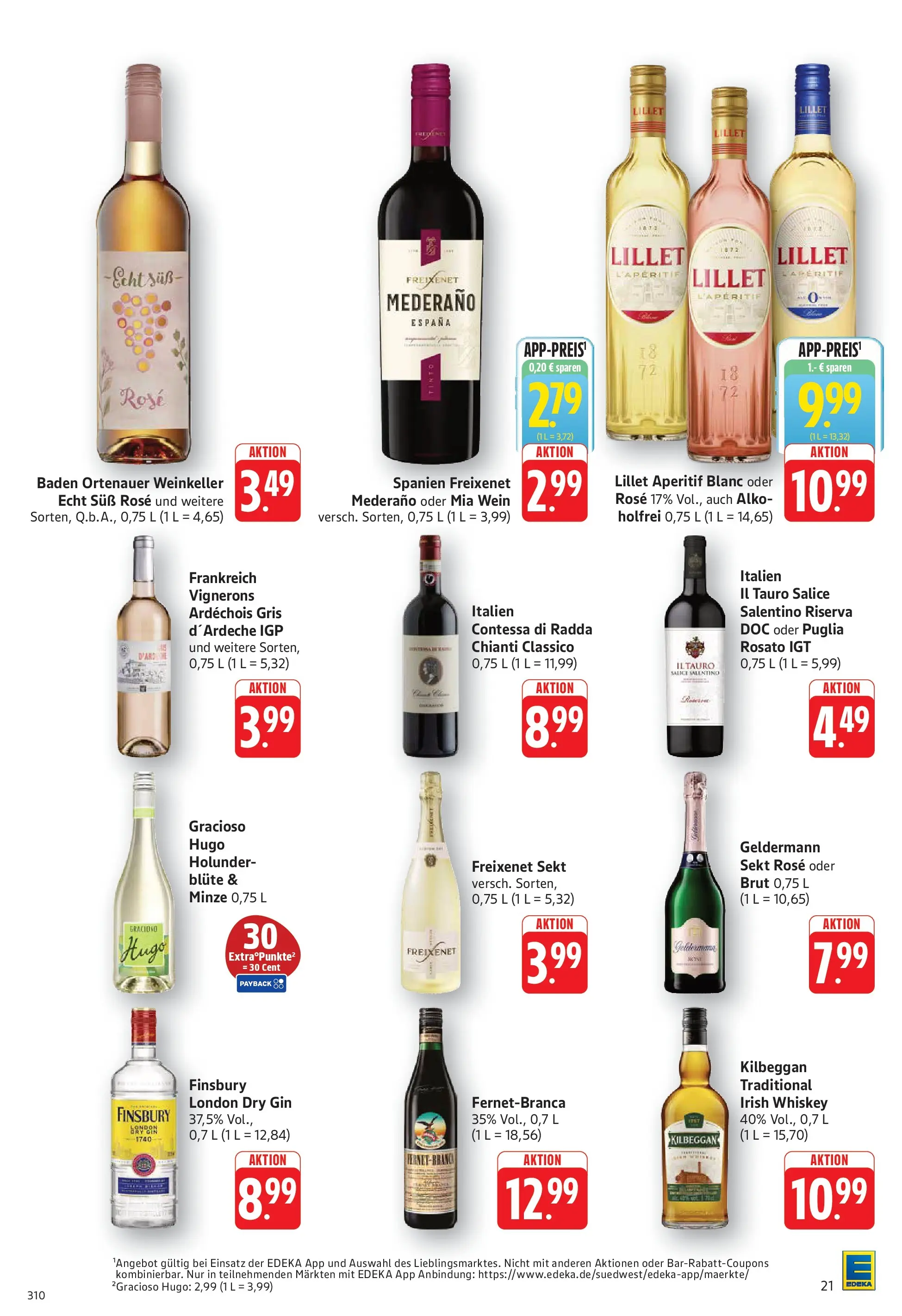 Edeka prospekt Geislingen (ab 20.07.2026) » Angebote Online | Seite: 21 | Produkte: Freixenet, Sekt, Hugo, Whiskey