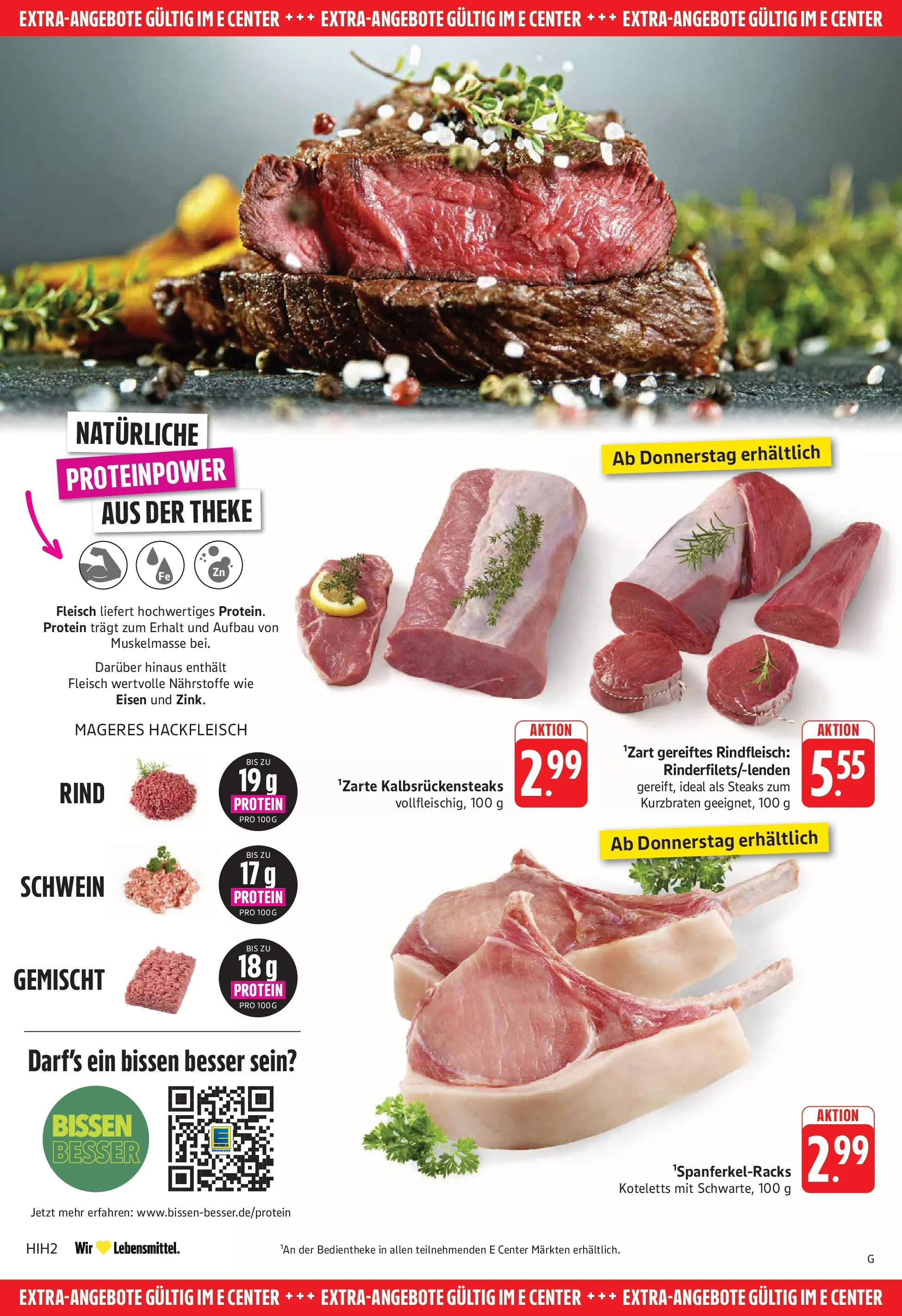 E center Prospekt Göppingen (ab 20.07.2026) zum Blättern | Seite: 26 | Produkte: Theke, Rindfleisch, Fleisch, Hackfleisch