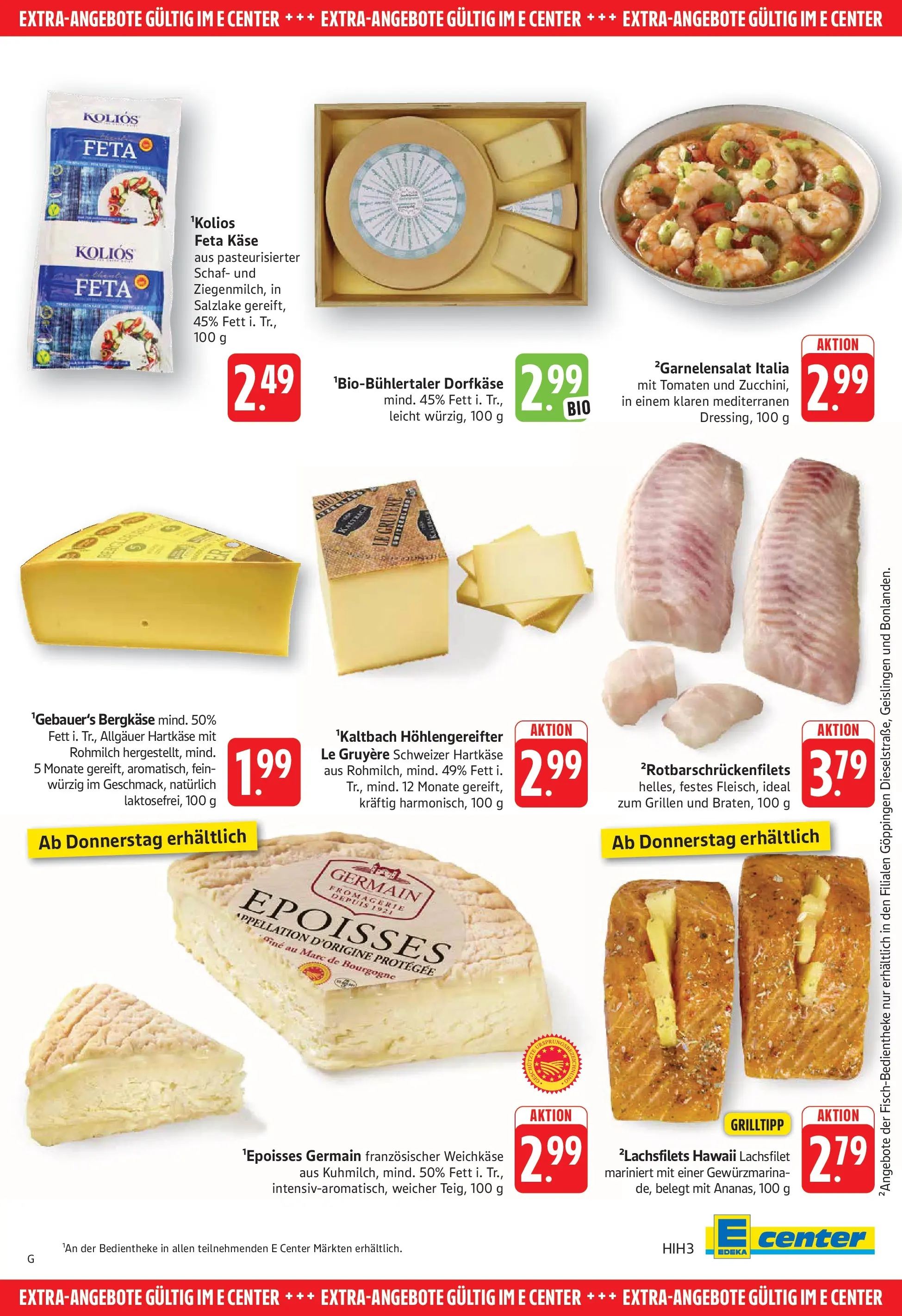 E center Prospekt Göppingen (ab 20.07.2026) zum Blättern | Seite: 27 | Produkte: Feta, Käse, Tomaten