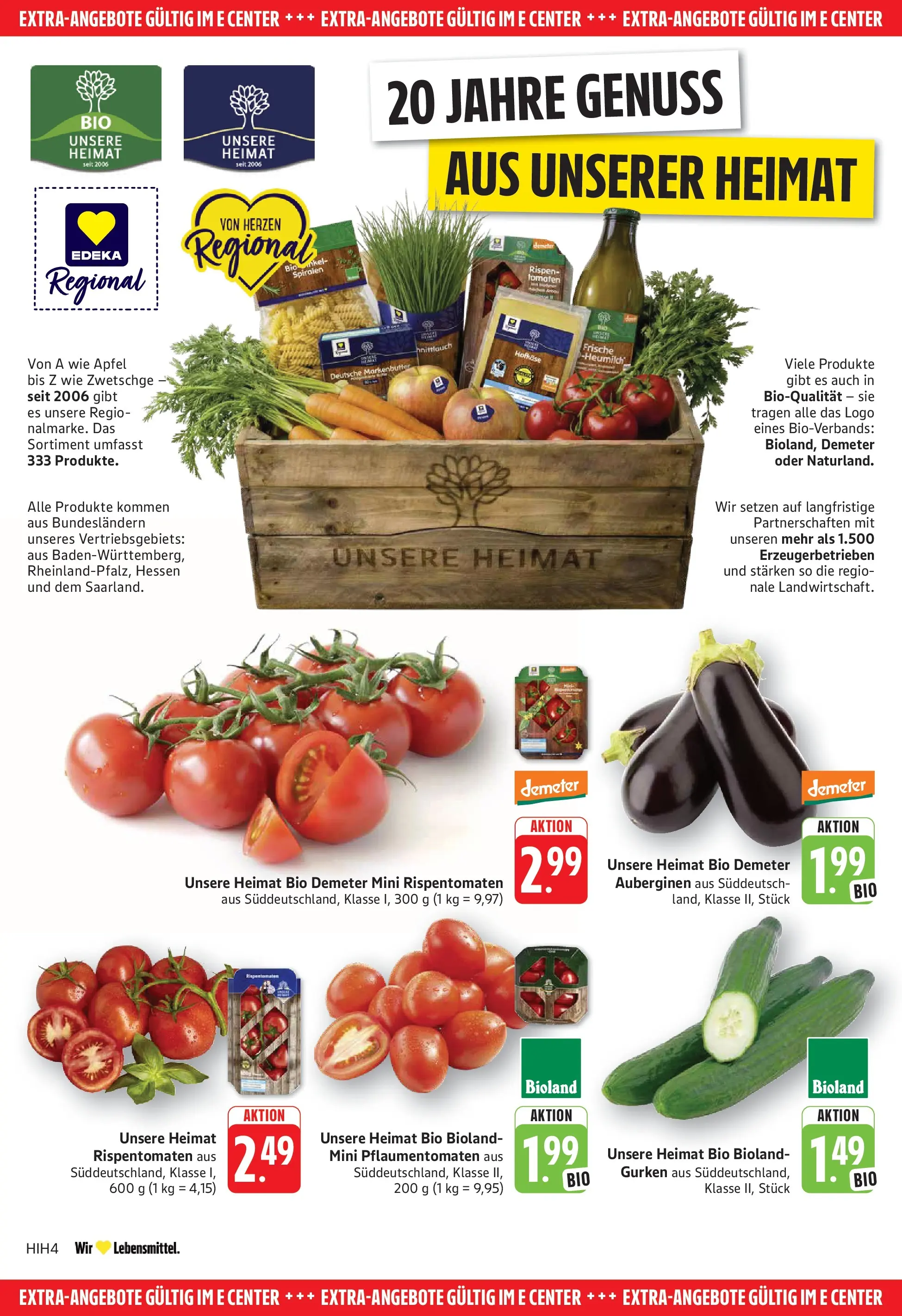 E center Prospekt Göppingen (ab 20.07.2026) zum Blättern | Seite: 28 | Produkte: Äpfel, Tomaten, Gurken