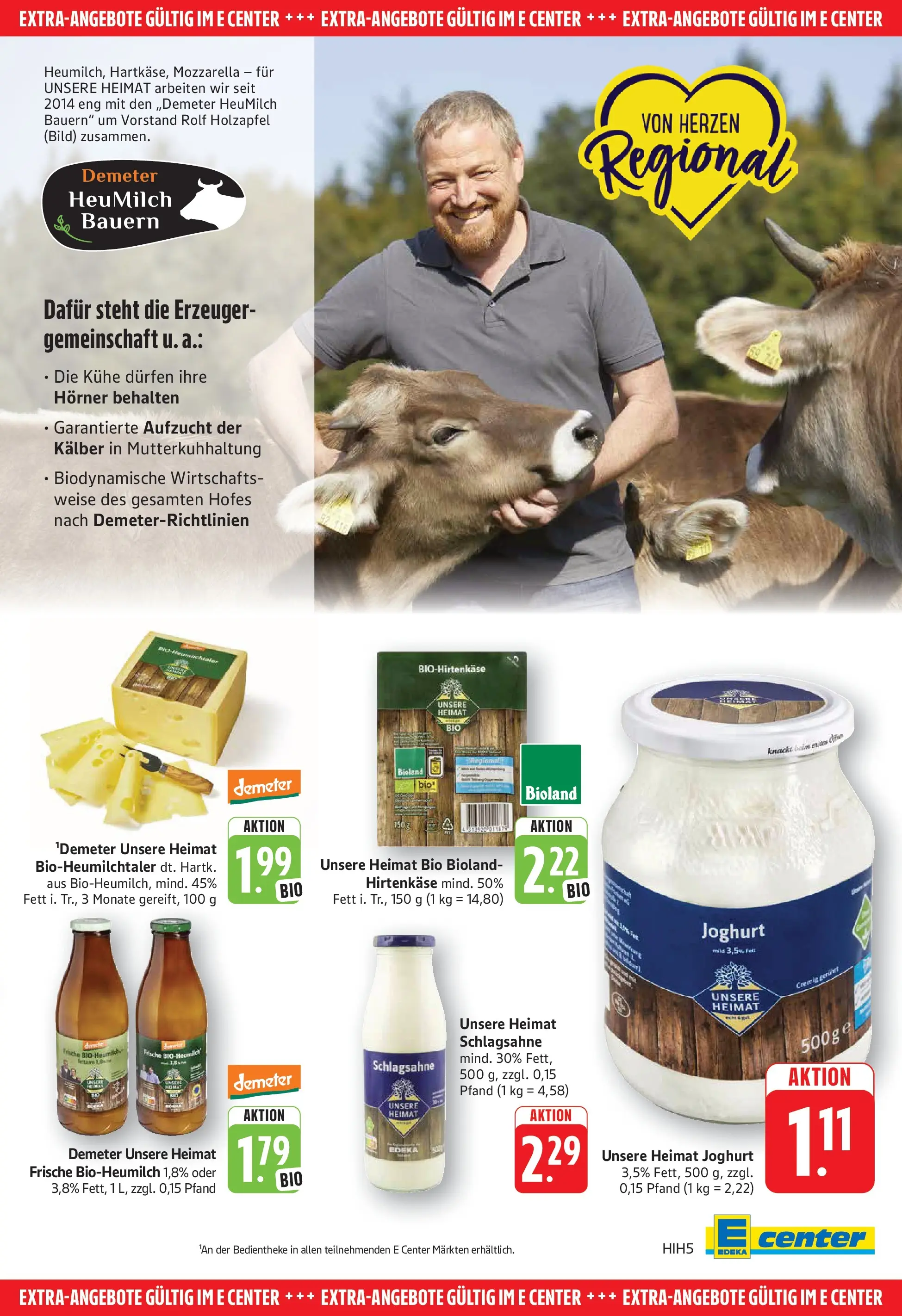 E center Prospekt Göppingen (ab 20.07.2026) zum Blättern | Seite: 29 | Produkte: Schlagsahne, Joghurt, Mozzarella