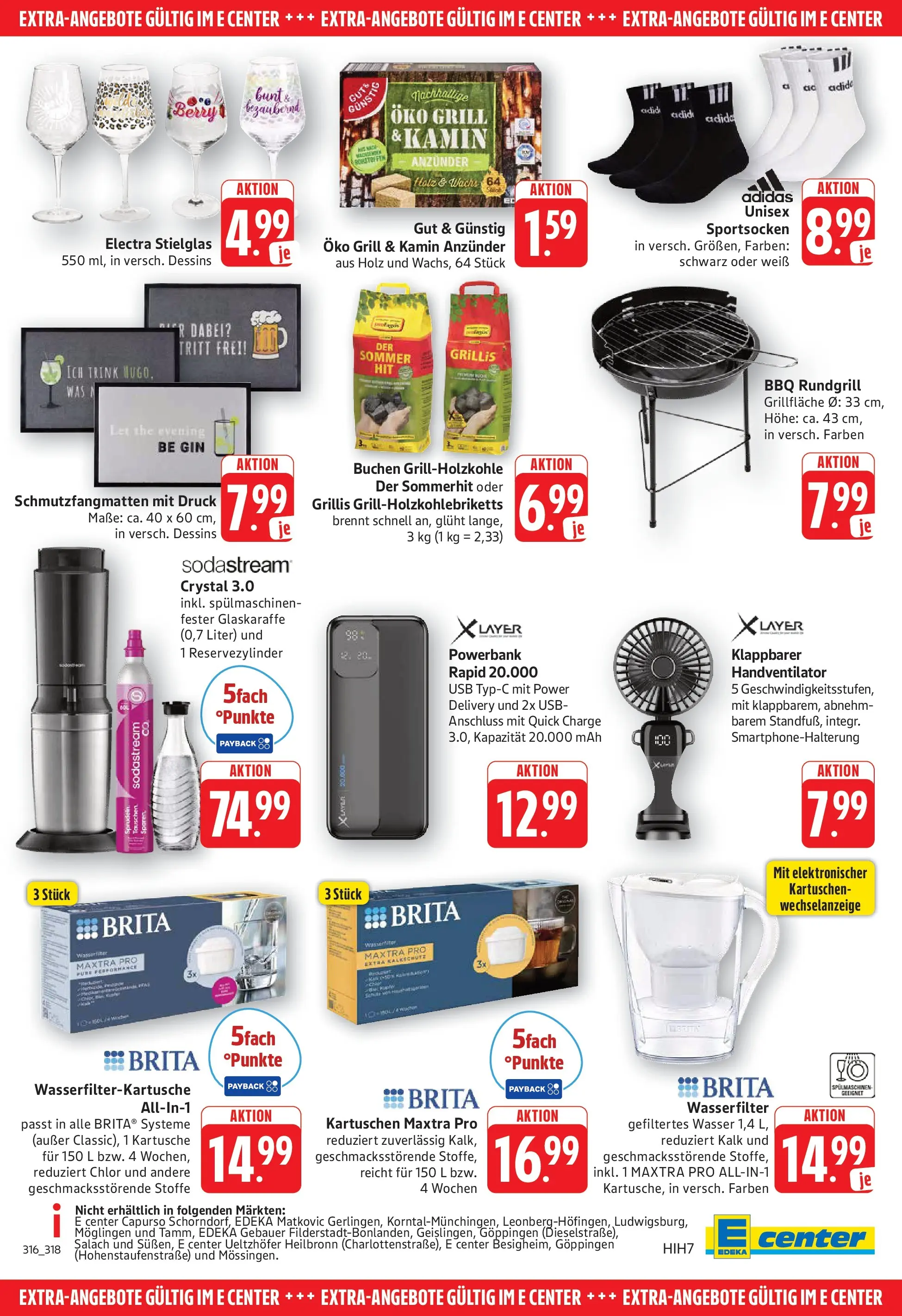 E center Prospekt Göppingen (ab 20.07.2026) zum Blättern | Seite: 31 | Produkte: USB, Grill, Wasser, Powerbank