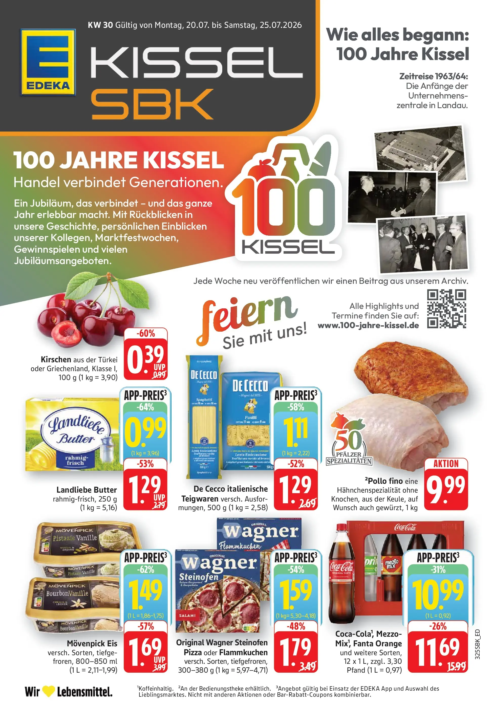 Edeka Prospekt Walldorf (ab 20.07.2026) » Angebote Online | Seite: 1 | Produkte: Fanta, Cola, Pizza, Eis