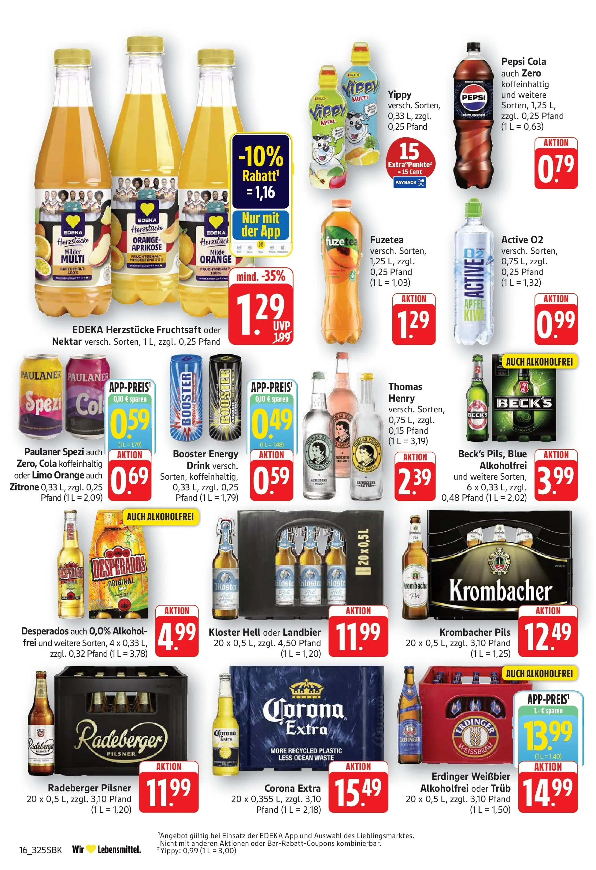 Edeka Prospekt Walldorf (ab 20.07.2026) » Angebote Online | Seite: 16 | Produkte: Energy, Weißbier, Zitrone, Pepsi
