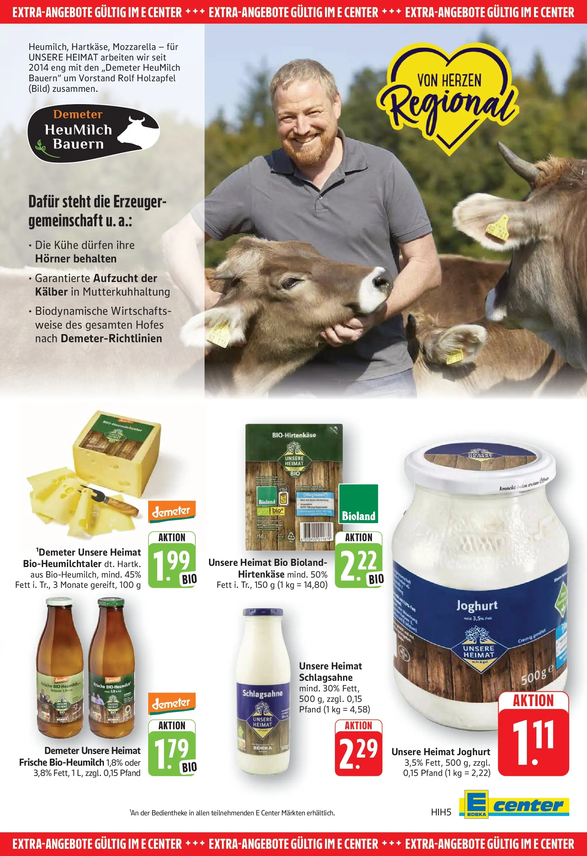 E center Prospekt Eislingen (ab 20.07.2026) zum Blättern | Seite: 29 | Produkte: Schlagsahne, Joghurt, Mozzarella