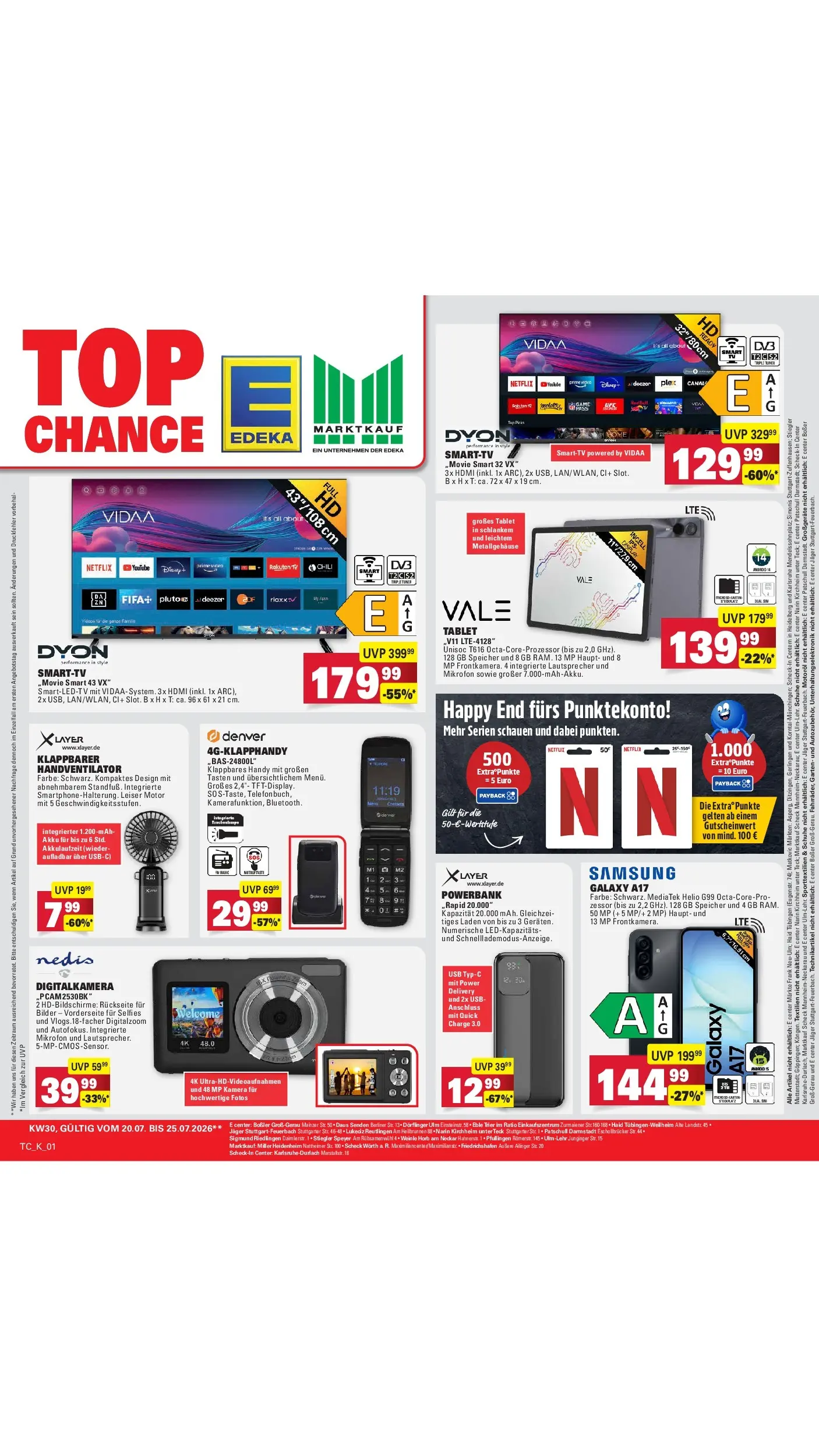 Edeka Prospekt Reutlingen (ab 20.07.2026) ยป Angebote Online | Seite: 60 | Produkte: Kamera, Mikrofon, USB, Digitalkamera Edeka Prospekt Reutlingen (ab 20.07.2026) ยป Angebote Online | Seite: 60 | Produkte: Kamera, Mikrofon, USB, Digitalkamera