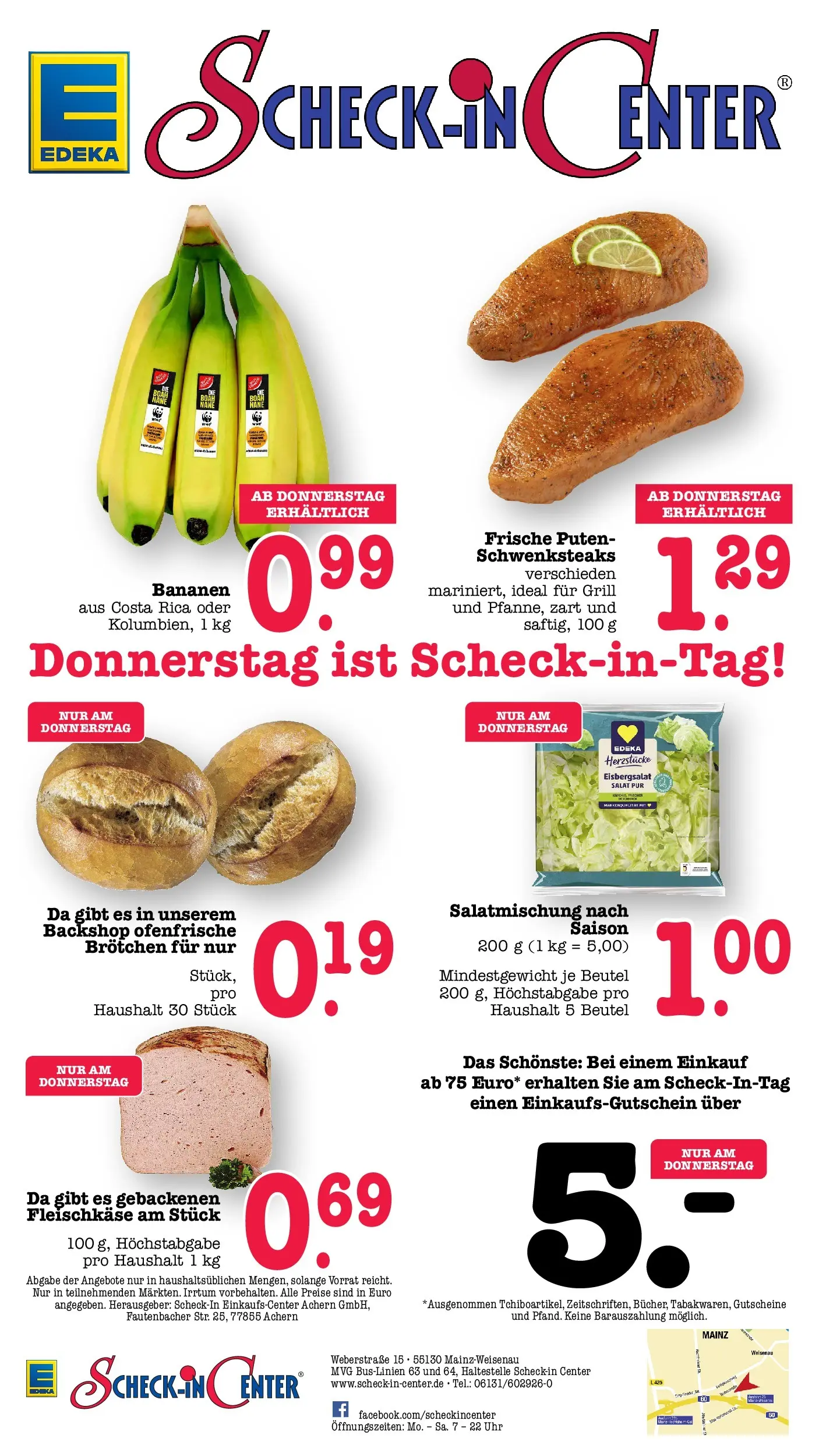 E center Prospekt Mainz-Weisenau (ab 20.07.2026) zum Blättern | Seite: 69 | Produkte: Eisbergsalat, Ofenfrische, Salat, Uhr E center Prospekt Mainz-Weisenau (ab 20.07.2026) zum Blättern | Seite: 69 | Produkte: Eisbergsalat, Ofenfrische, Salat, Uhr
