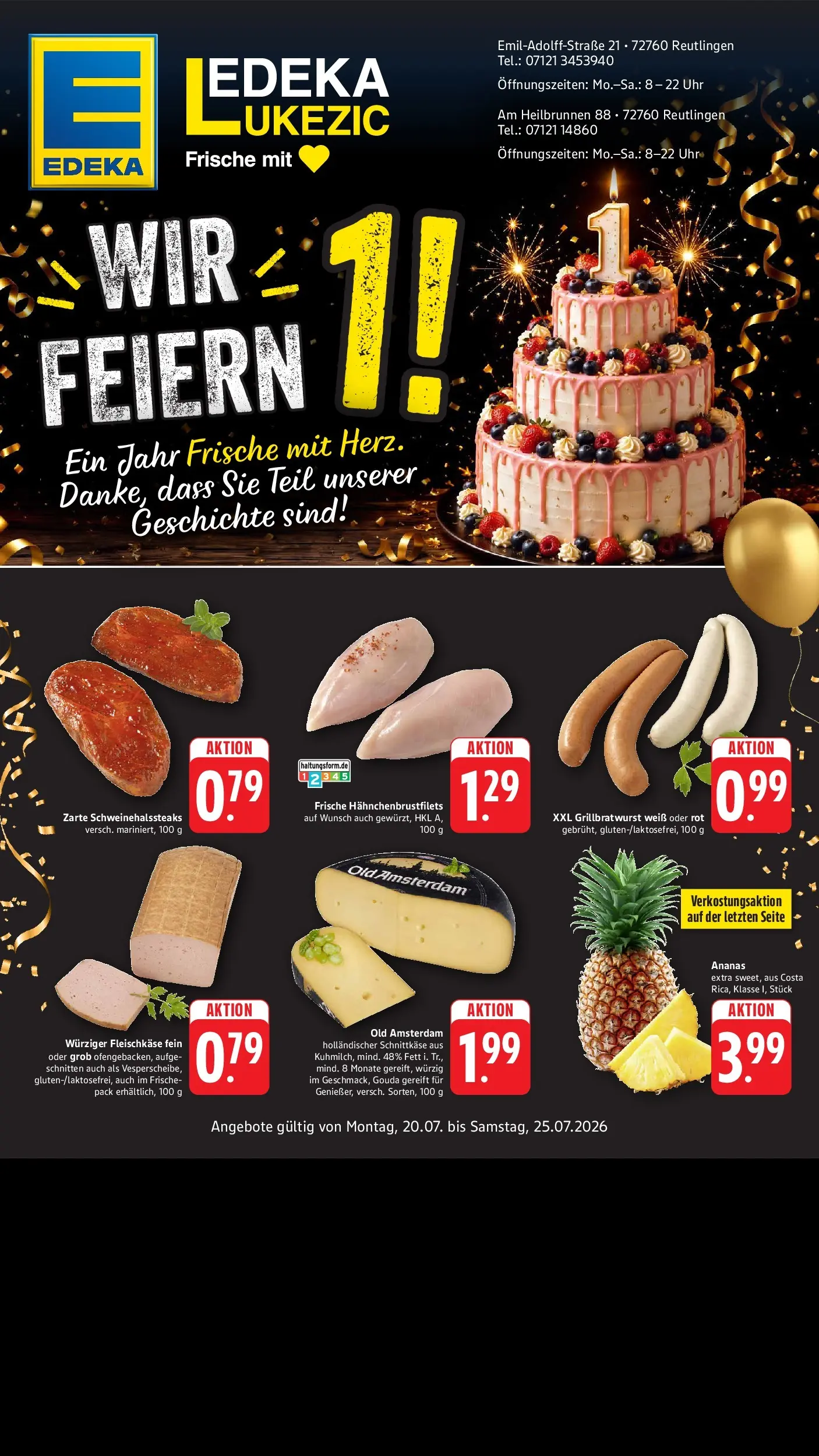 Edeka Prospekt Reutlingen (ab 20.07.2026) ยป Angebote Online | Seite: 1 | Produkte: Gouda, Ananas, Uhr Edeka Prospekt Reutlingen (ab 20.07.2026) ยป Angebote Online | Seite: 1 | Produkte: Gouda, Ananas, Uhr