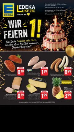 Edeka Prospekt Reutlingen ab 20.07.2026 gültig Edeka Prospekt Reutlingen ab 20.07.2026 gültig