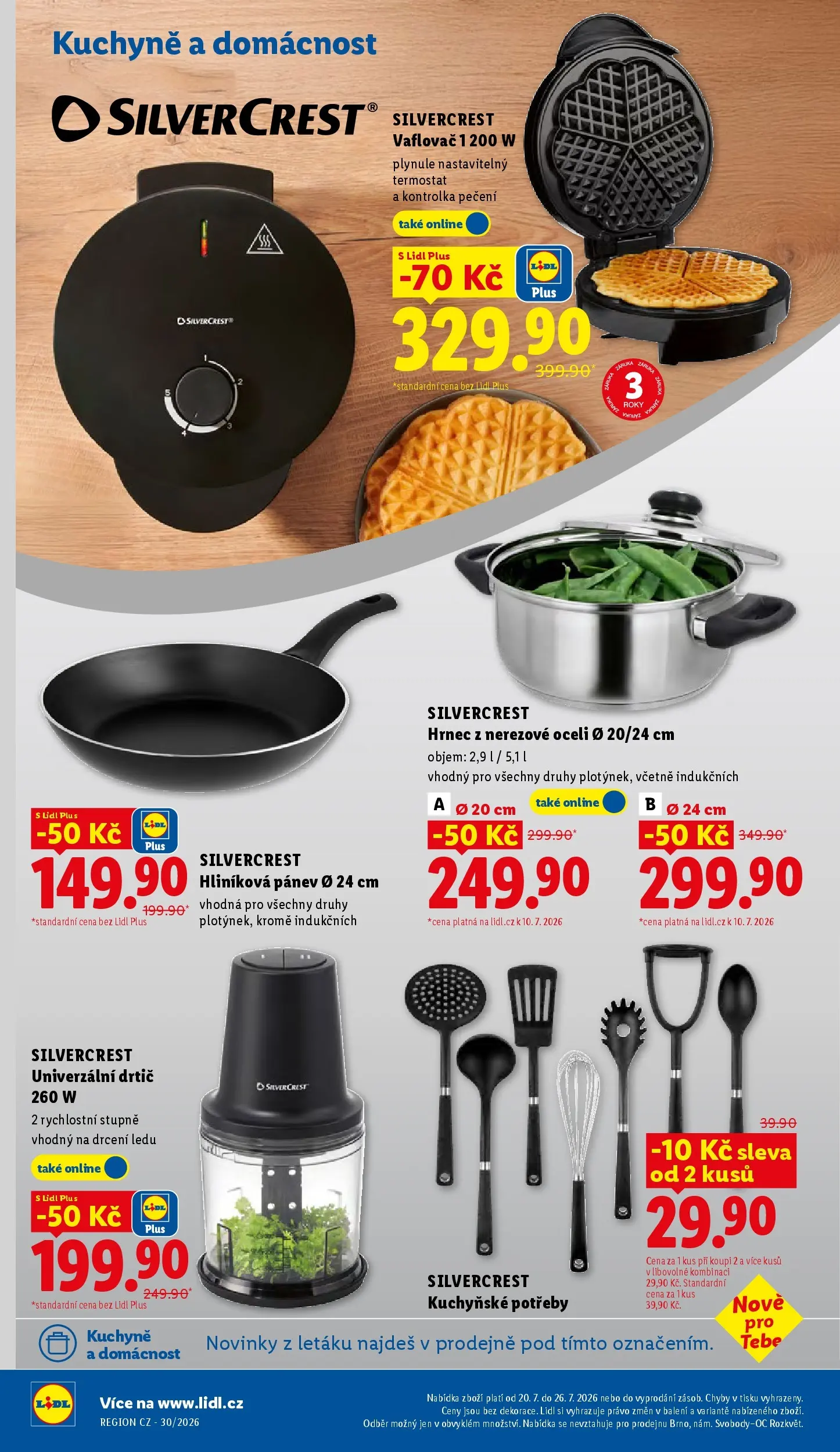 Lidl leták od 20.07.2026 - Nový akční leták | Strana: 38 | Produkty: Vaflovač, Pánev, Drtič, Kuchyně