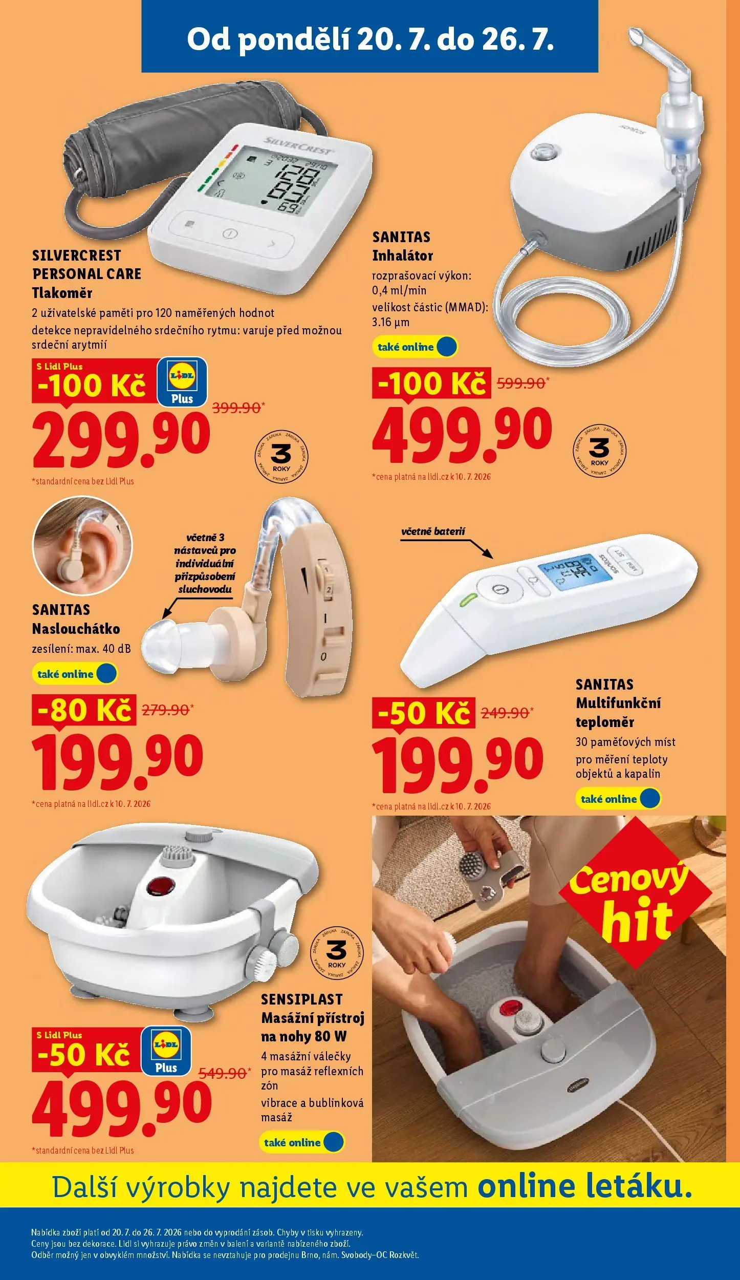 Lidl leták od 20.07.2026 - Nový akční leták | Strana: 41 | Produkty: Inhalátor, Paruka, Tlakoměr, Teploměr