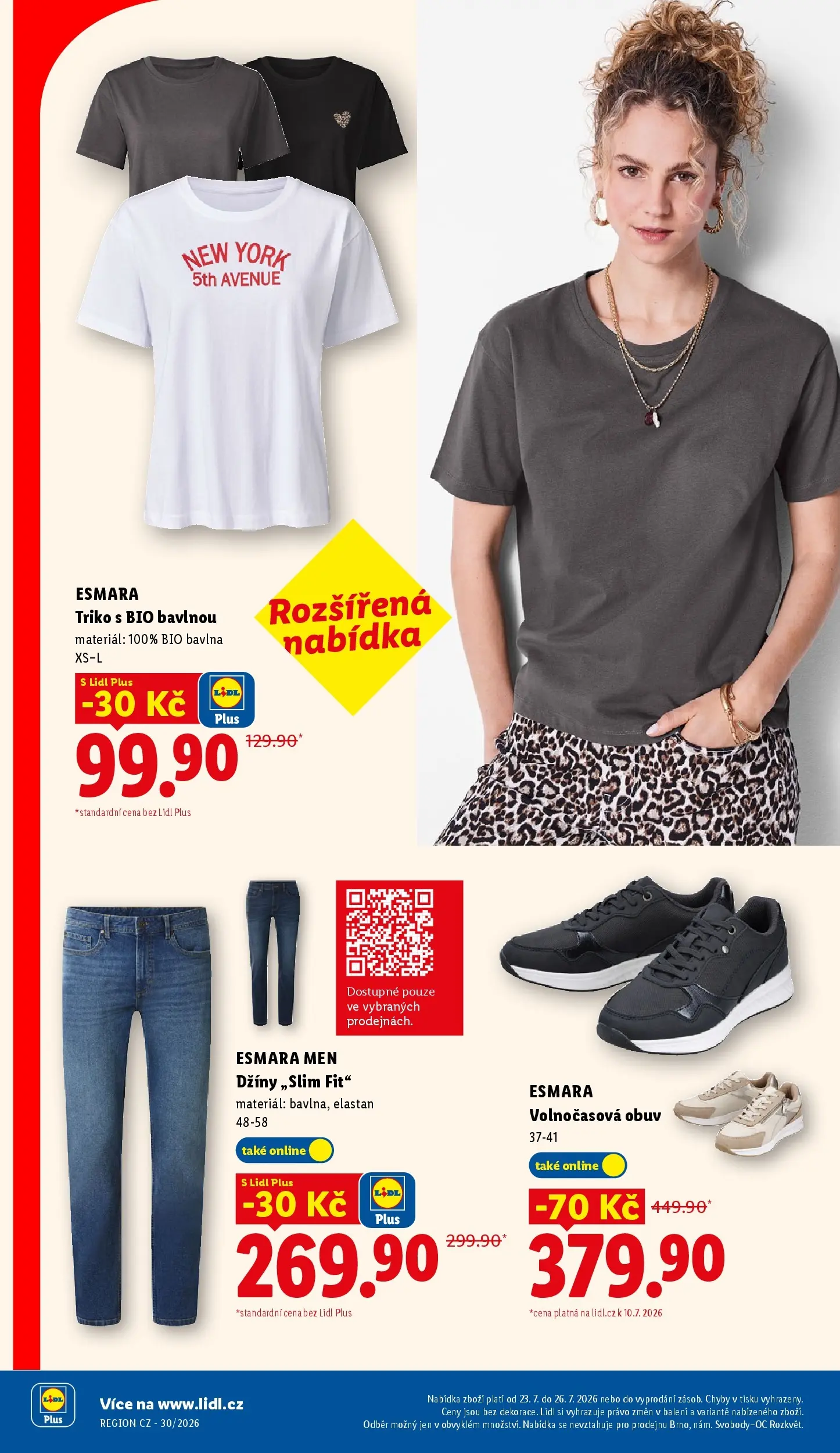 Lidl leták od 23.07.2026 - Nový akční leták | Strana: 36 | Produkty: Obuv, Džíny