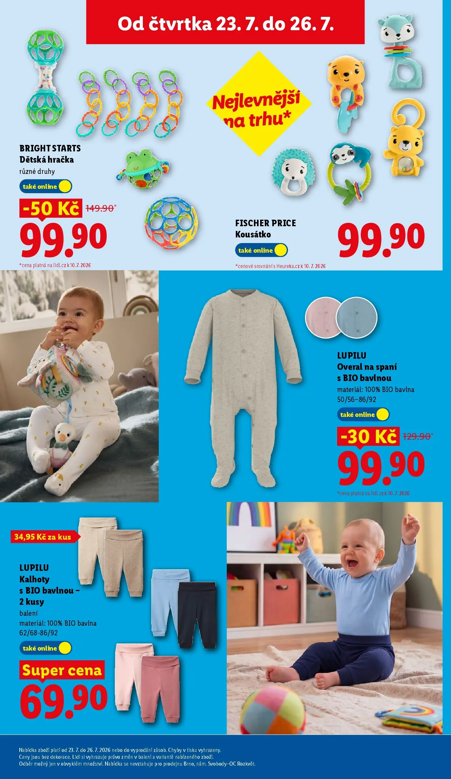 Lidl leták od 23.07.2026 - Nový akční leták | Strana: 39 | Produkty: Kalhoty, Overal, Kousátko, Overal na spaní