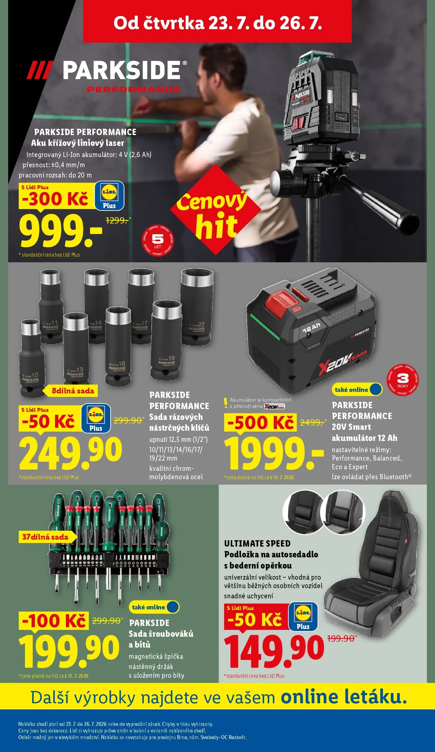 Lidl leták od 23.07.2026 - Nový akční leták | Strana: 43 | Produkty: Parkside, Ultimate Speed