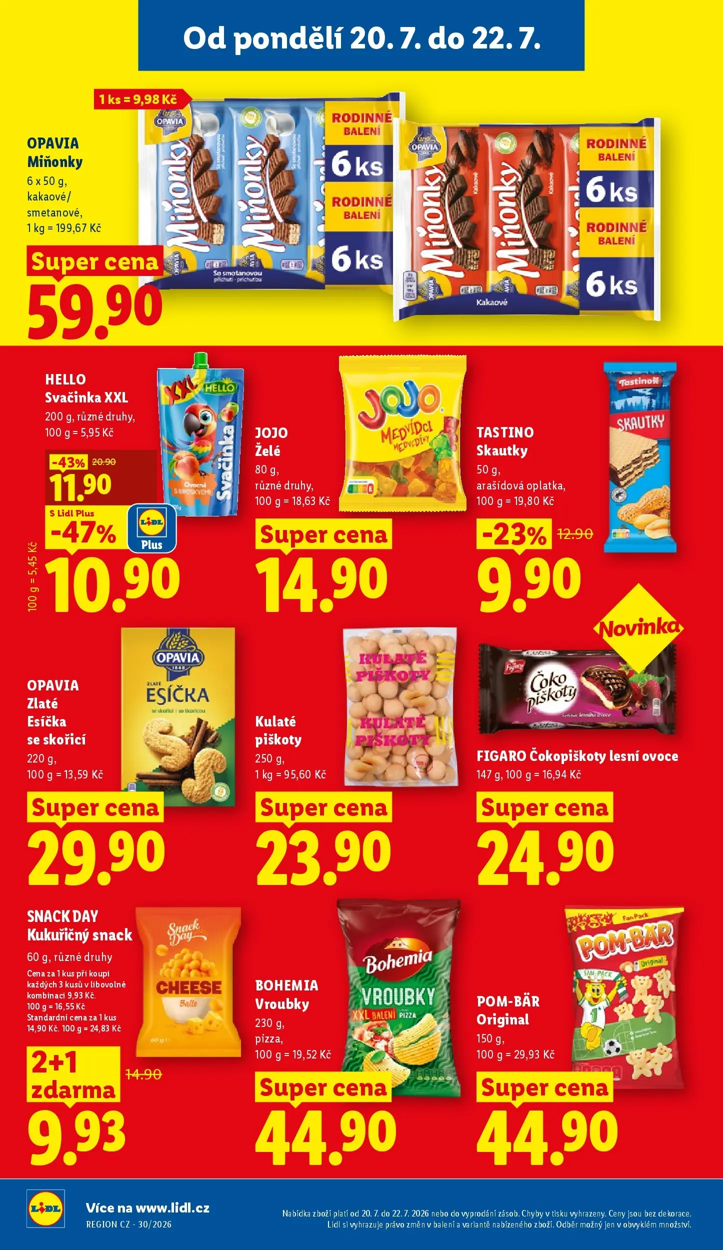 Lidl leták od 20.07.2026 - Nový akční leták | Strana: 18 | Produkty: Jojo, Ovoce, Piškoty, Esíčka
