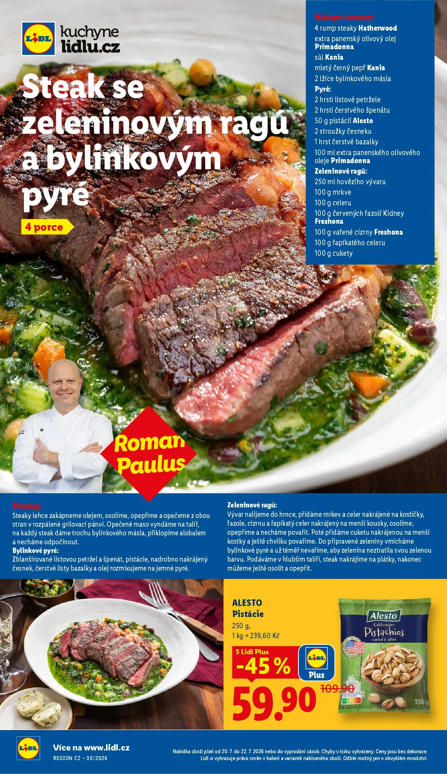 Lidl leták od 20.07.2026 - Nový akční leták | Strana: 21 | Produkty: Mrkev, Steak, Maso, Kuchyně