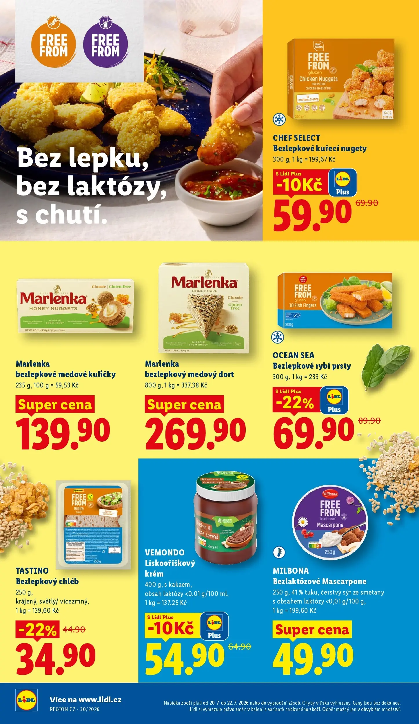 Lidl leták od 20.07.2026 - Nový akční leták | Strana: 22 | Produkty: Sýr, Chléb, Mascarpone, Čerstvý sýr