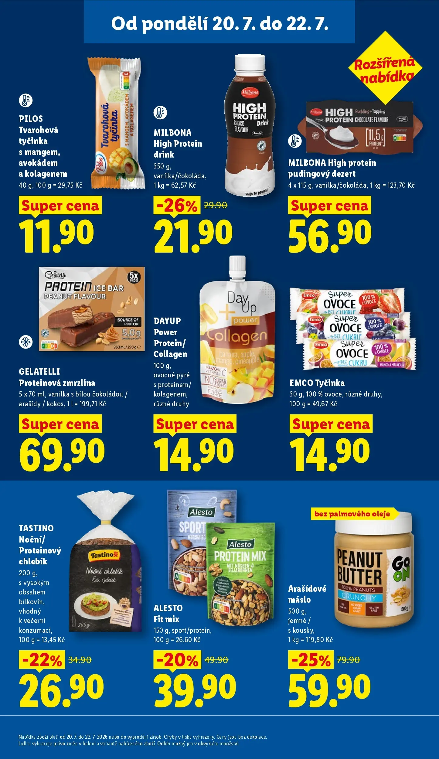 Lidl leták od 20.07.2026 - Nový akční leták | Strana: 27 | Produkty: Zmrzlina Gelatelli, Bonbóny, Tvarohová tyčinka, Gelatelli