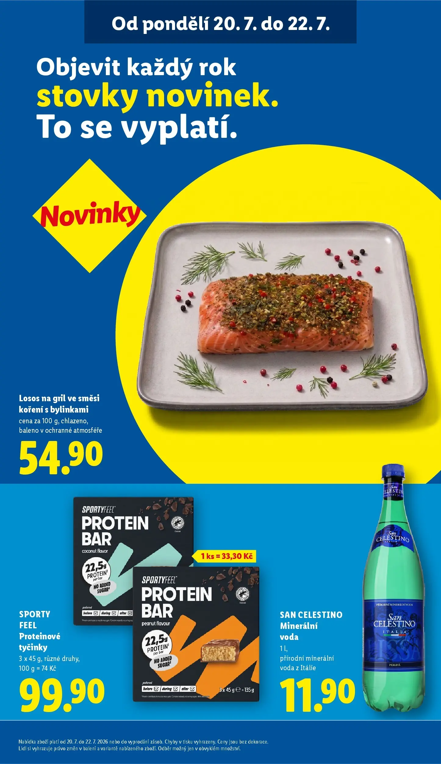 Lidl leták od 20.07.2026 - Nový akční leták | Strana: 28 | Produkty: Voda, Losos, Gril, Minerální voda
