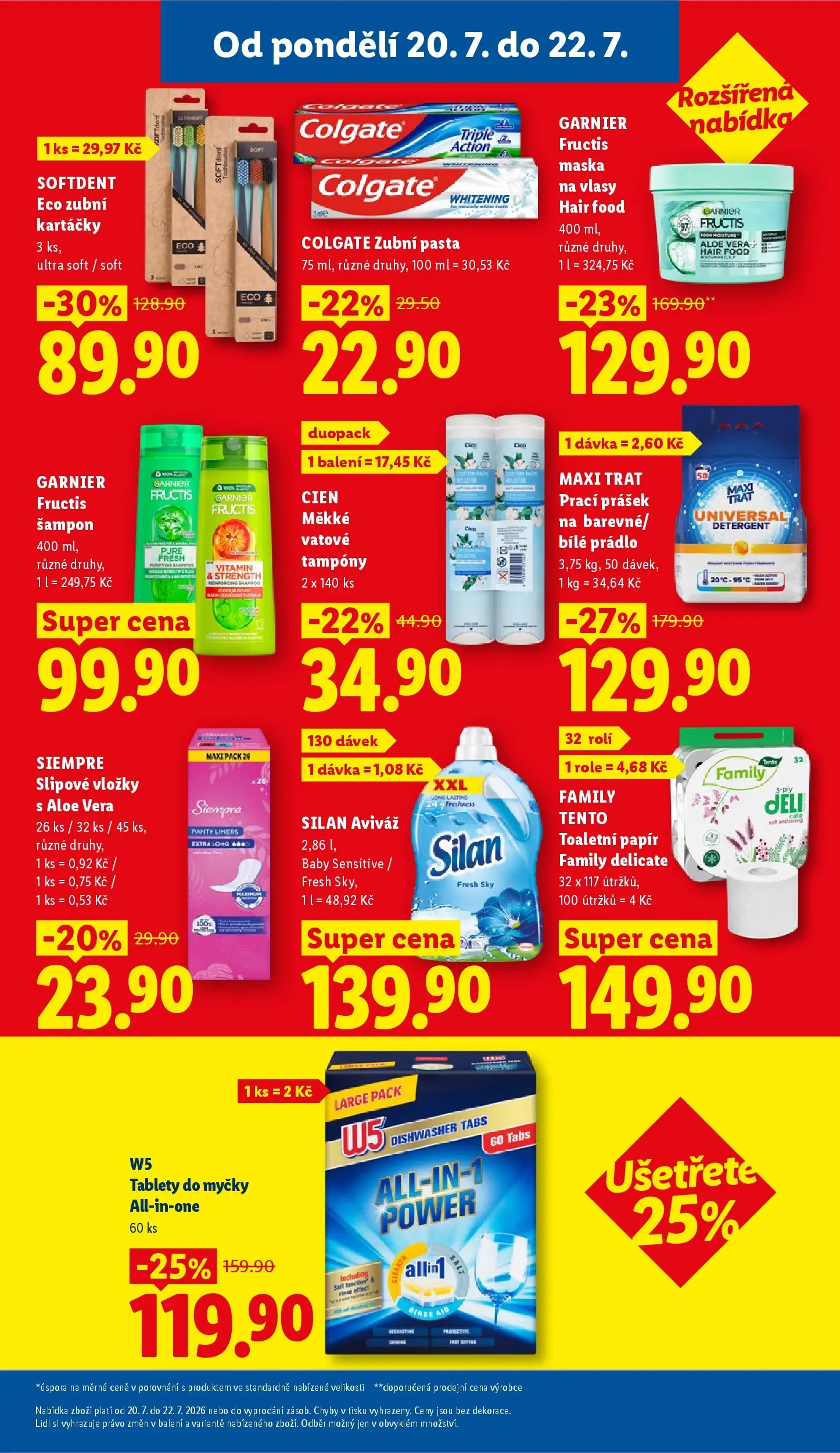 Lidl leták od 20.07.2026 - Nový akční leták | Strana: 31 | Produkty: Zubní pasta, Aviváž, Maska na vlasy, Maska
