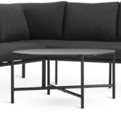 JYSK Set terasă TAERNABY 7 pers. negru