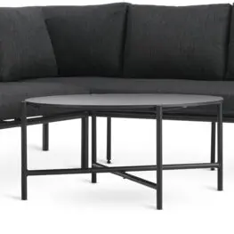 JYSK Set terasă TAERNABY 7 pers. negru