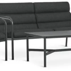JYSK Set terasă LILLESTROEM 4 pers. negru