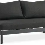 JYSK JYSK Canapea terasă VOSS 2 pers neagră