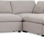 JYSK JYSK Colțar modular LYBY 5 locuri nisipiu