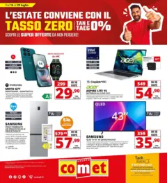 Anteprima del volantino Comet - Tasso zero da Comet! valido a partire dal 16/07/2026 Anteprima del volantino Comet - Tasso zero da Comet! valido a partire dal 16/07/2026
