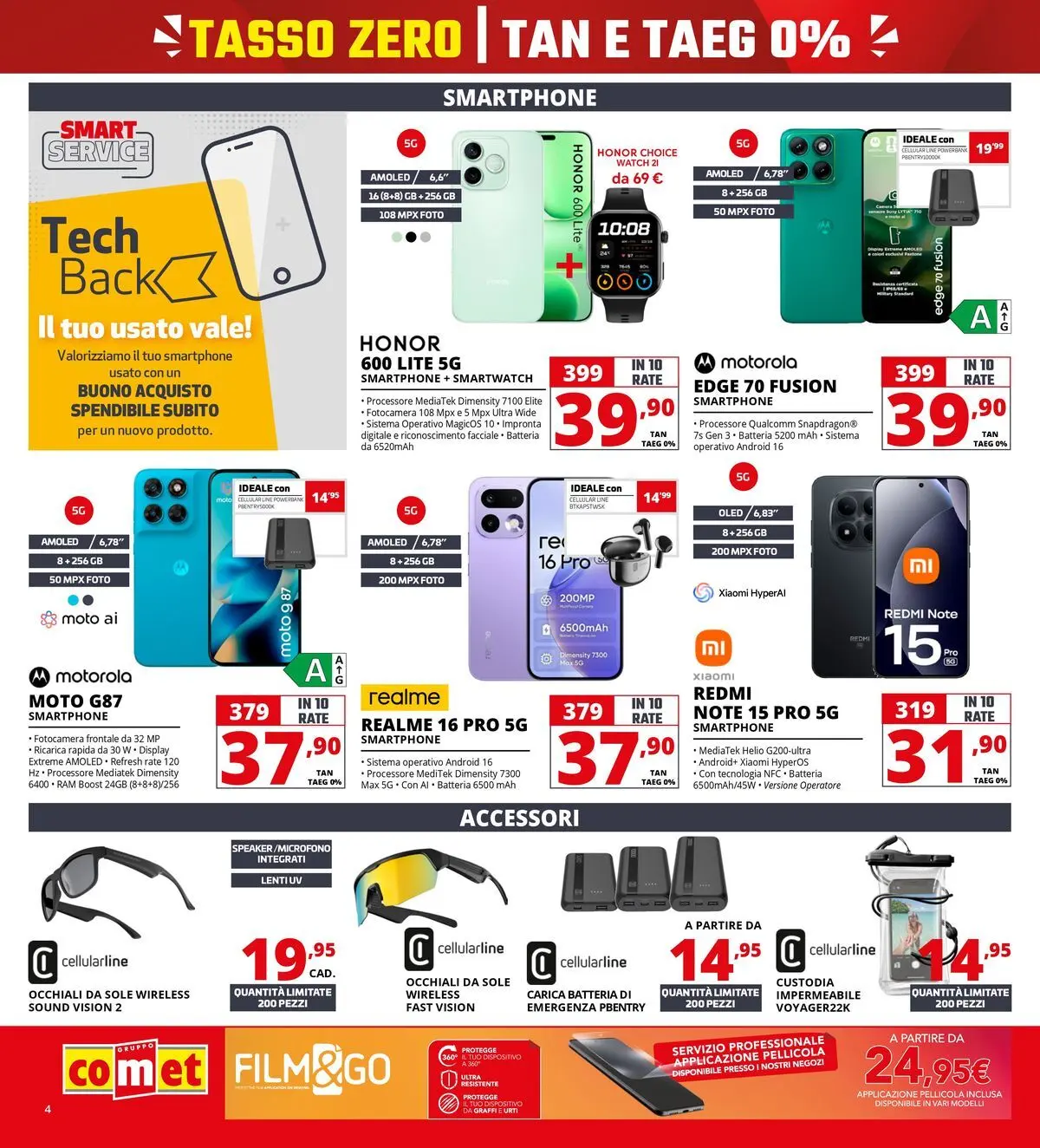 Nuovo Comet - Tasso zero da Comet! dal 16/07/2026 > offerte anteprima 🛍️ | Pagina: 4 | Prodotti: Xiaomi, Smartphone, Fotocamera, Smartwatch
