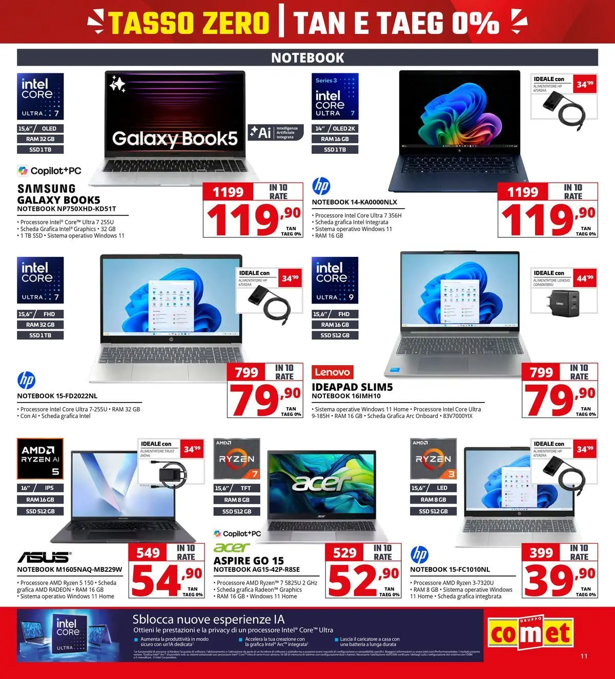 Nuovo Comet - Tasso zero da Comet! dal 16/07/2026 > offerte anteprima 🛍️ | Pagina: 11 | Prodotti: Notebook, Batteria, Samsung