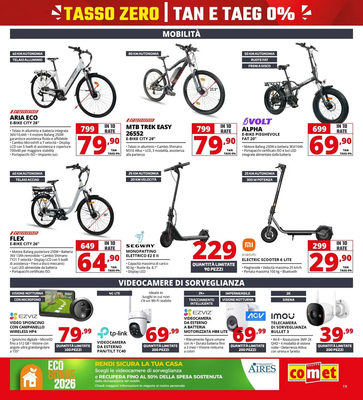 Nuovo Comet - Tasso zero da Comet! dal 16/07/2026 > offerte anteprima 🛍️ | Pagina: 19 | Prodotti: Xiaomi, Disco, Microfono, Alluminio