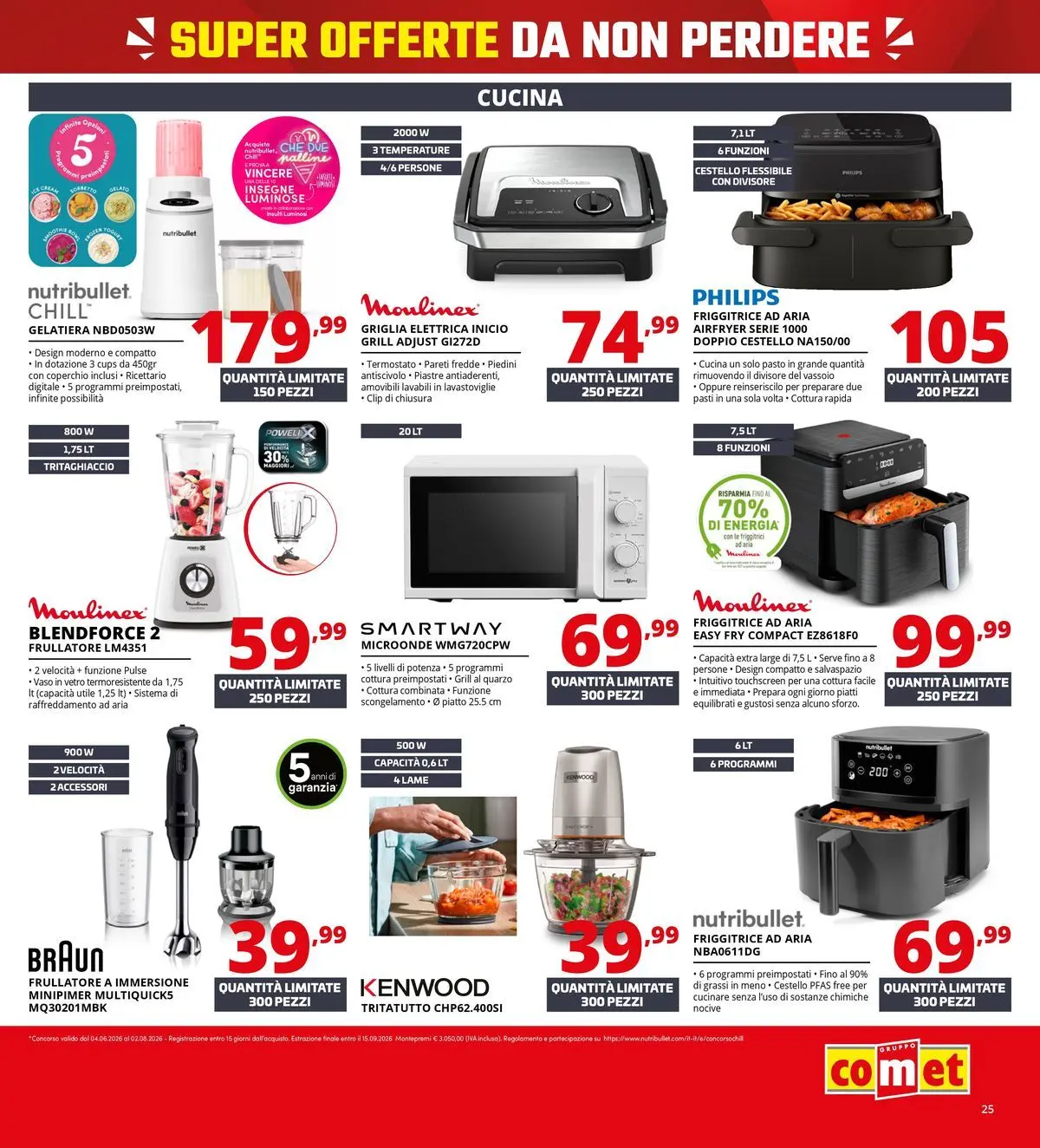 Nuovo Comet - Tasso zero da Comet! dal 16/07/2026 > offerte anteprima 🛍️ | Pagina: 25 | Prodotti: Friggitrice ad aria, Piatto, Vassoio, Friggitrice