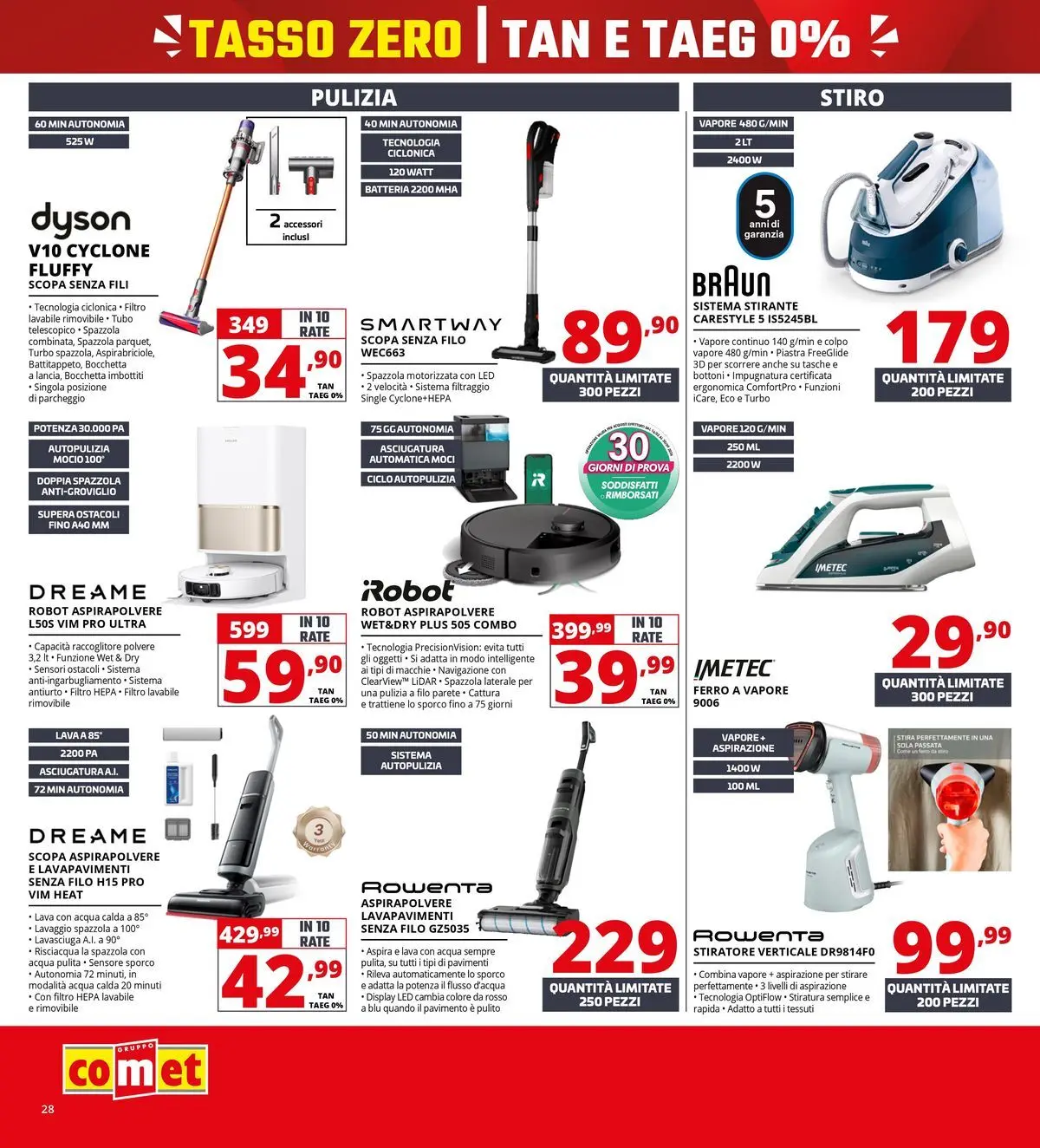 Nuovo Comet - Tasso zero da Comet! dal 16/07/2026 > offerte anteprima 🛍️ | Pagina: 28 | Prodotti: Lavasciuga, Pavimento, Acqua, Dyson