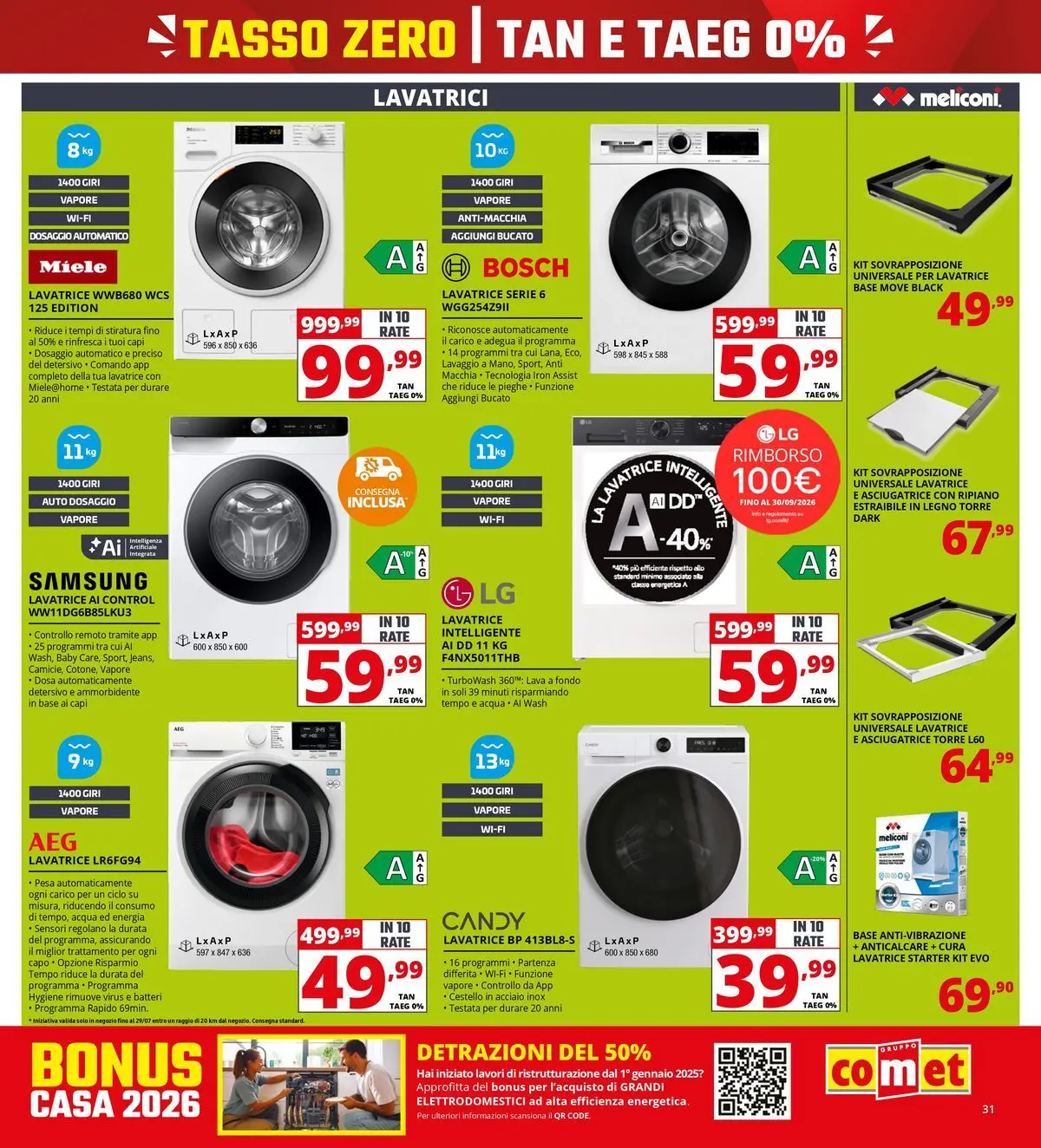Nuovo Comet - Tasso zero da Comet! dal 16/07/2026 > offerte anteprima 🛍️ | Pagina: 31 | Prodotti: Anticalcare, Lavatrice, Asciugatrice, Samsung