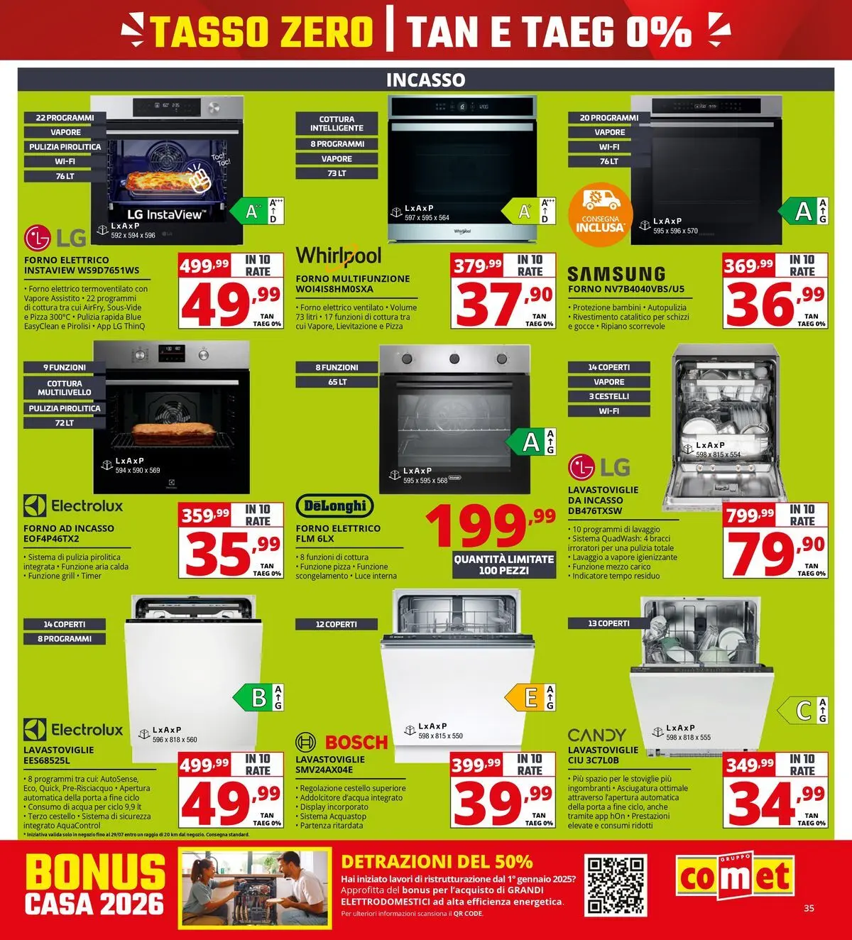 Nuovo Comet - Tasso zero da Comet! dal 16/07/2026 > offerte anteprima 🛍️ | Pagina: 35 | Prodotti: Ripiano, Acqua, Lavastoviglie, Samsung