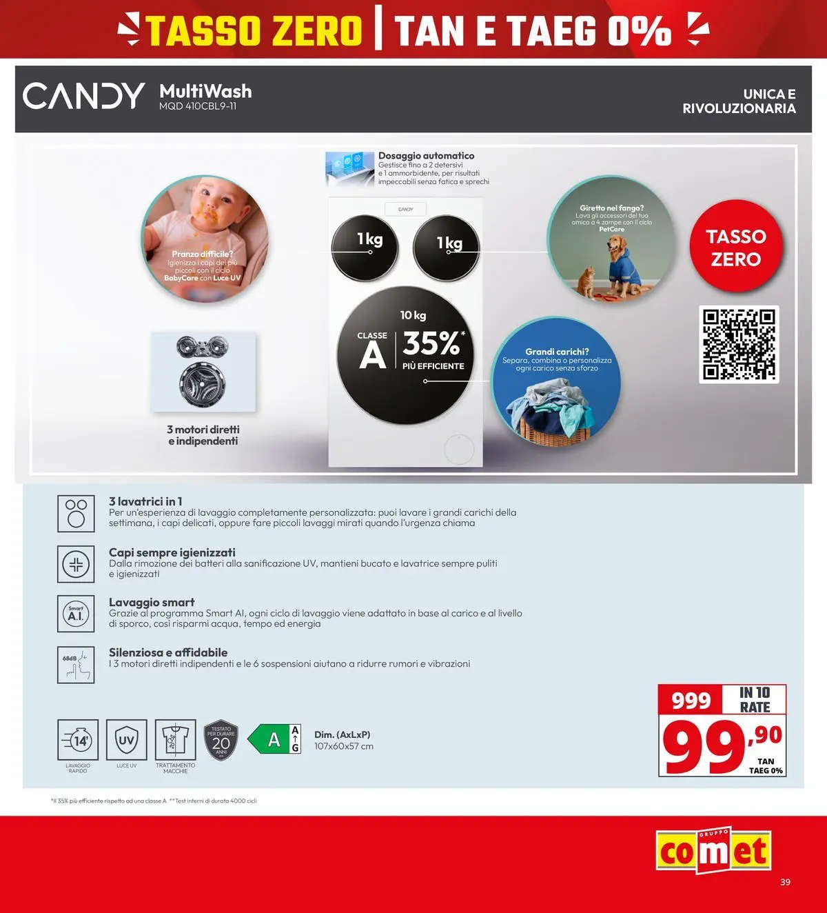 Nuovo Comet - Tasso zero da Comet! dal 16/07/2026 > offerte anteprima 🛍️ | Pagina: 39 | Prodotti: Lavatrice