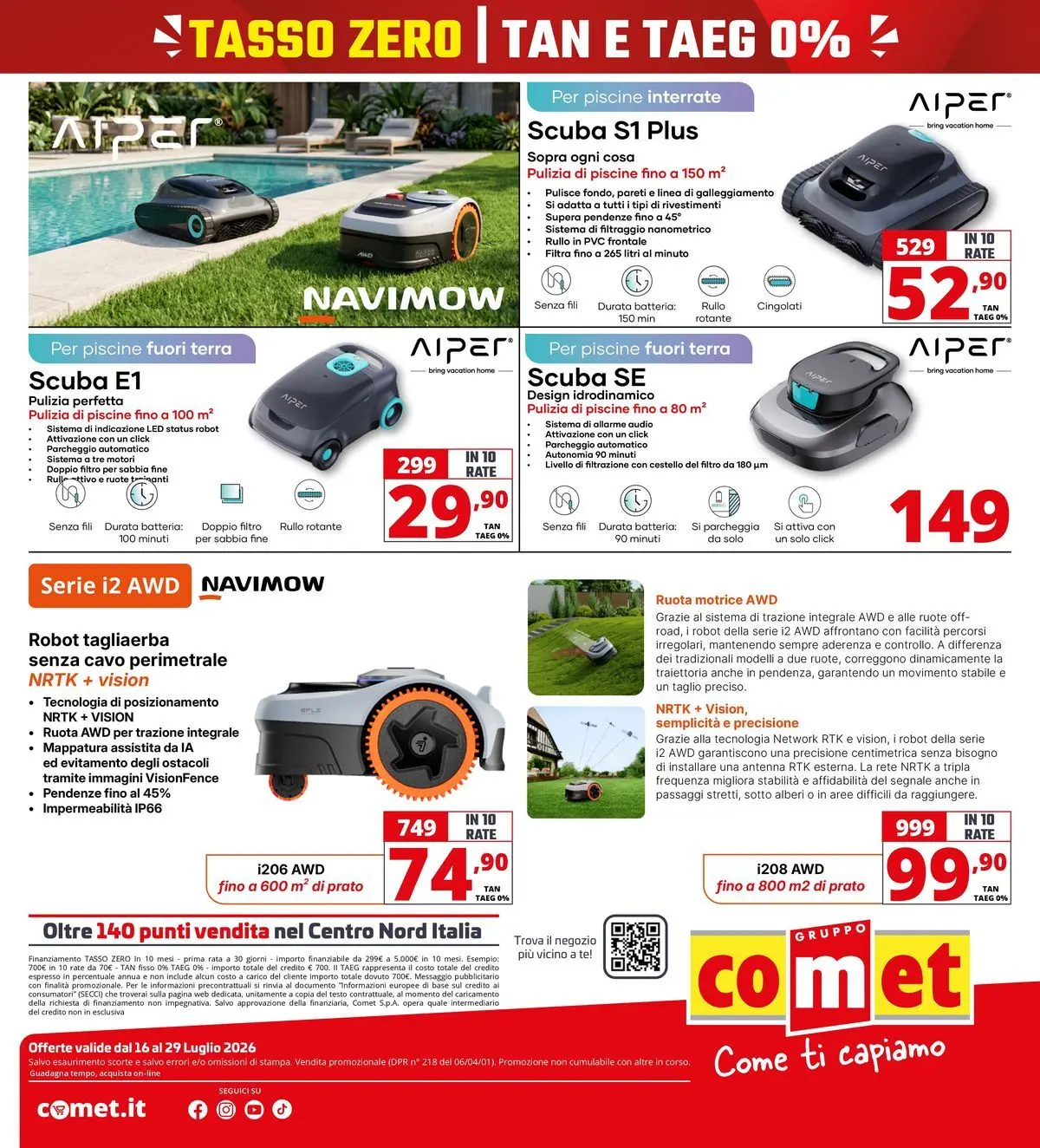 Nuovo Comet - Tasso zero da Comet! dal 16/07/2026 > offerte anteprima 🛍️ | Pagina: 45 | Prodotti: Audio, Cavo, Robot, Batteria