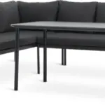 JYSK Set terasă STROEMSTAD 6 pers negru