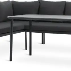 JYSK Set terasă STROEMSTAD 6 pers negru