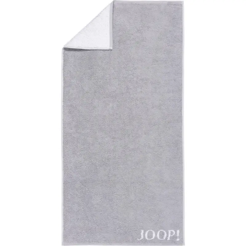 Handtuch 50/100 cm Classic Doubleface Silberfarben