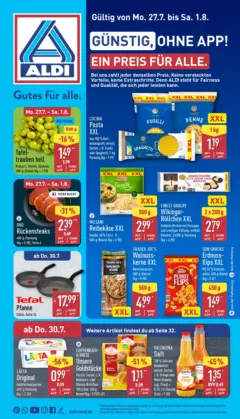 Aldi Wochenangebote ab 27.07.2026 gültig Aldi Wochenangebote ab 27.07.2026 gültig