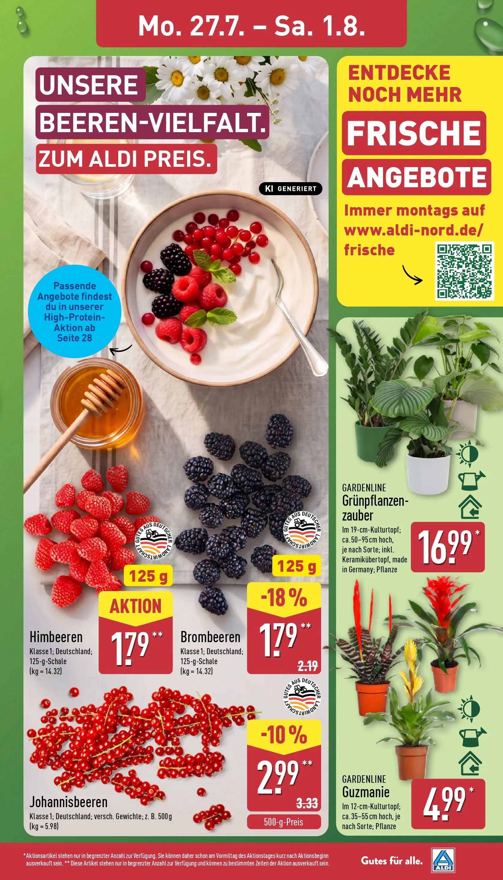 Aldi - ALDI Nord: Wochenangebote (ab 27.07.2026) » Angebote Online | Seite: 3 | Produkte: Himbeeren