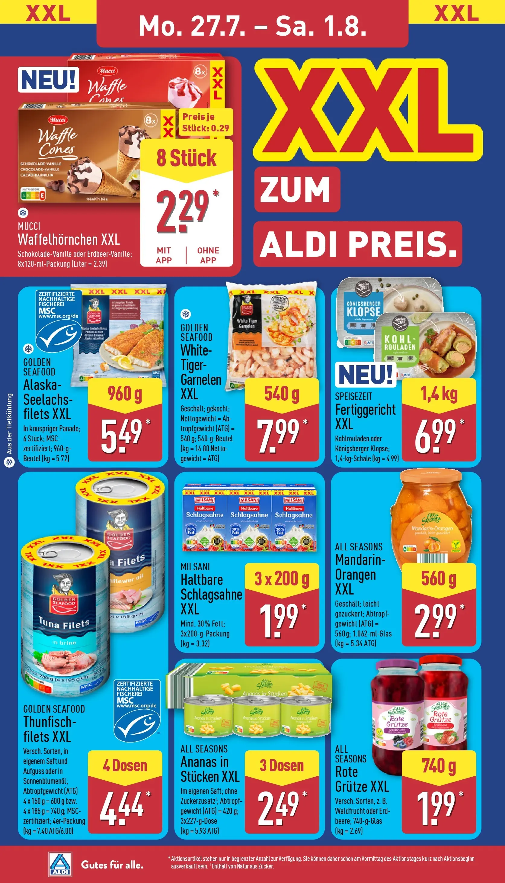 Aldi - ALDI Nord: Wochenangebote (ab 27.07.2026) » Angebote Online | Seite: 12 | Produkte: Gewicht, Thunfisch, Garnelen, Saft