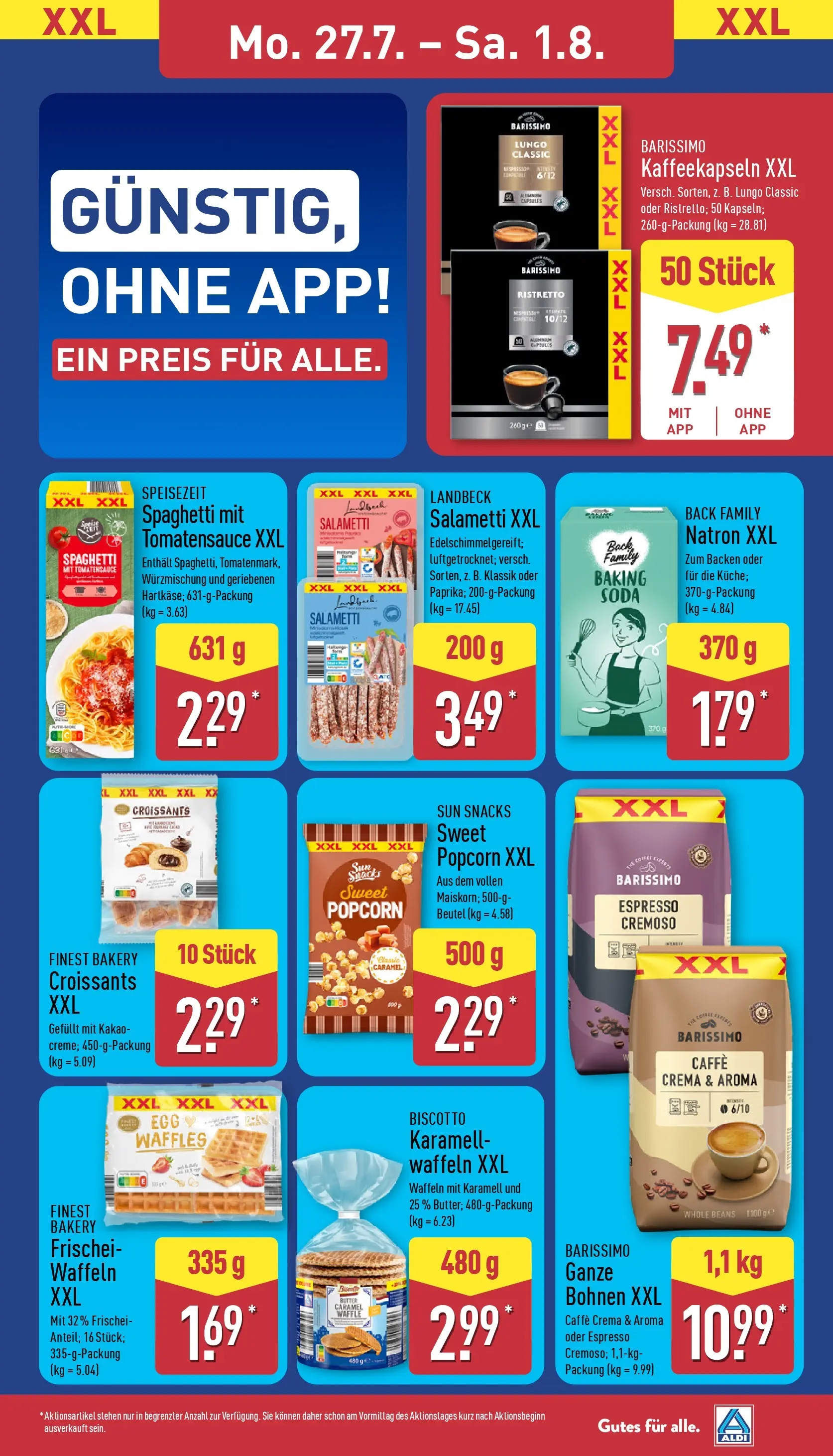 Aldi - ALDI Nord: Wochenangebote (ab 27.07.2026) » Angebote Online | Seite: 13 | Produkte: Waffeln, Salami