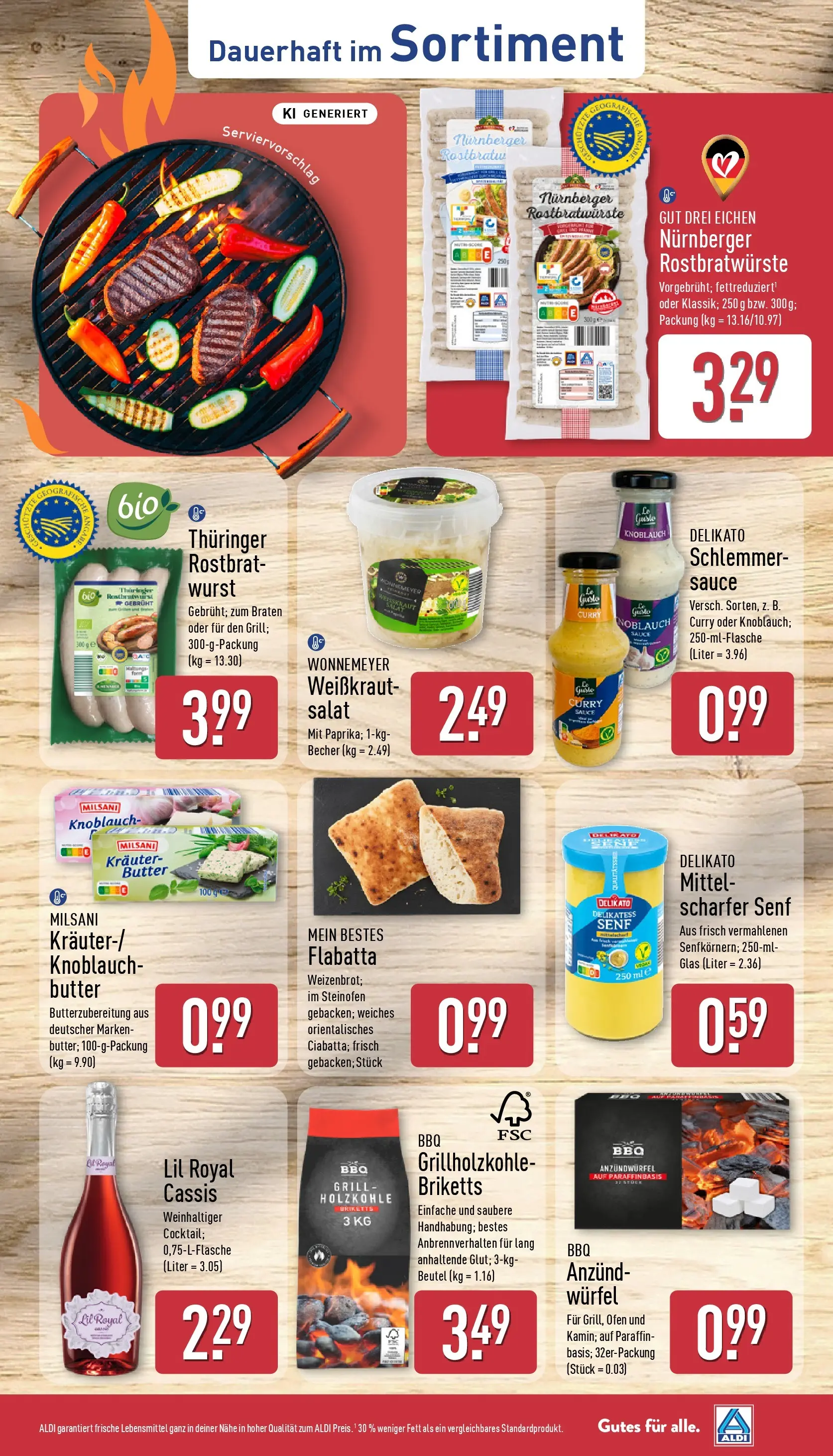 Aldi - ALDI Nord: Wochenangebote (ab 27.07.2026) » Angebote Online | Seite: 15 | Produkte: Ofen, Butter, Wurst, Knoblauch