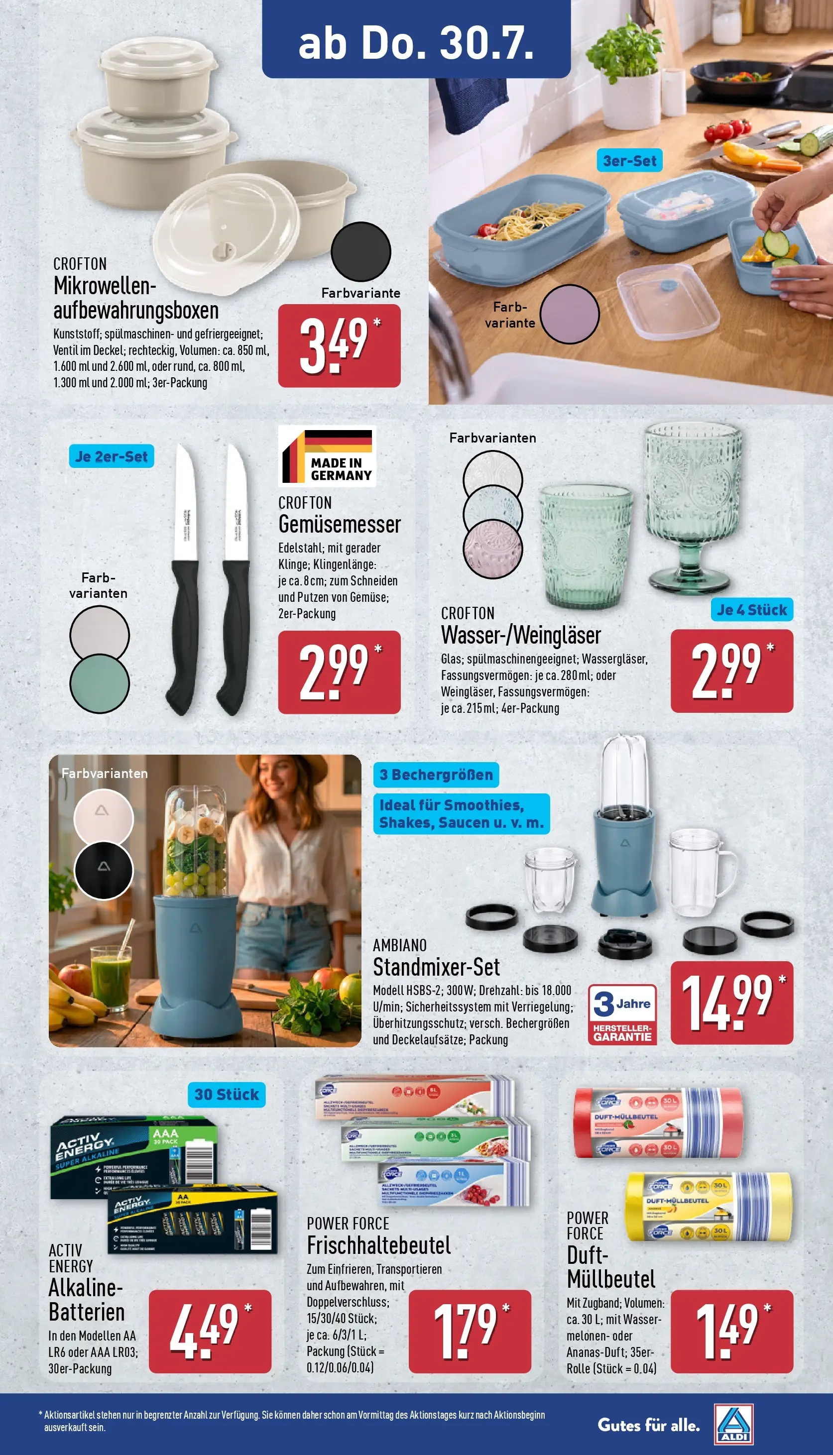 Aldi - ALDI Nord: Wochenangebote (ab 27.07.2026) » Angebote Online | Seite: 27 | Produkte: Batterien, Energy, Duft, Wasser