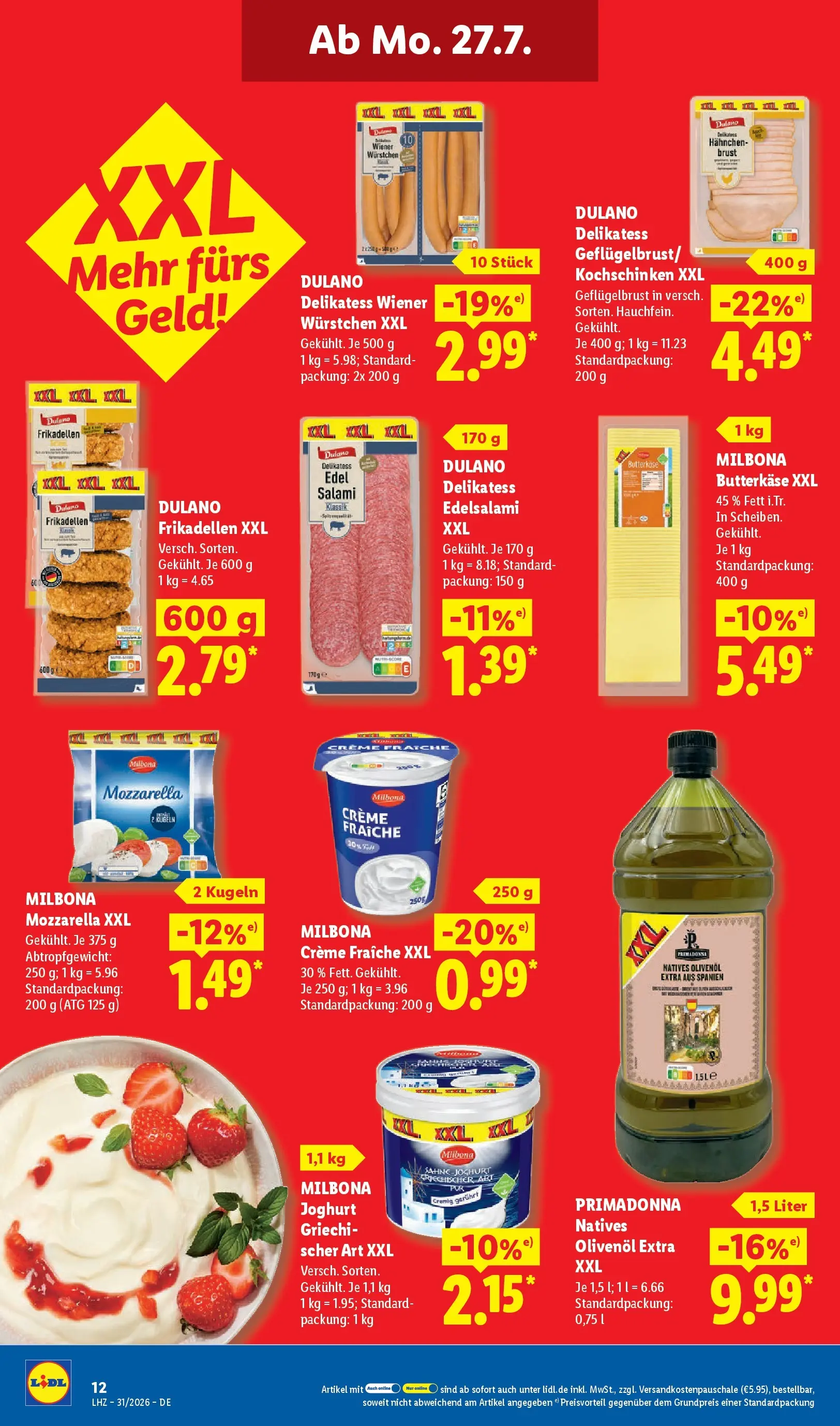 Lidl Prospekt Einbeck (ab 27.07.2026) ยป Angebote online | Seite: 22 | Produkte: Hahnchen, Butter, Olivenol, Salami Lidl Prospekt Einbeck (ab 27.07.2026) zum Blรคttern ยป Angebote | Seite: 22 | Produkte: Hahnchen, Butter, Olivenol, Salami
